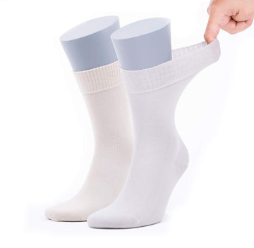 Menβs Bamboo Diabetic Socks 2-Pack - Ultra Thin