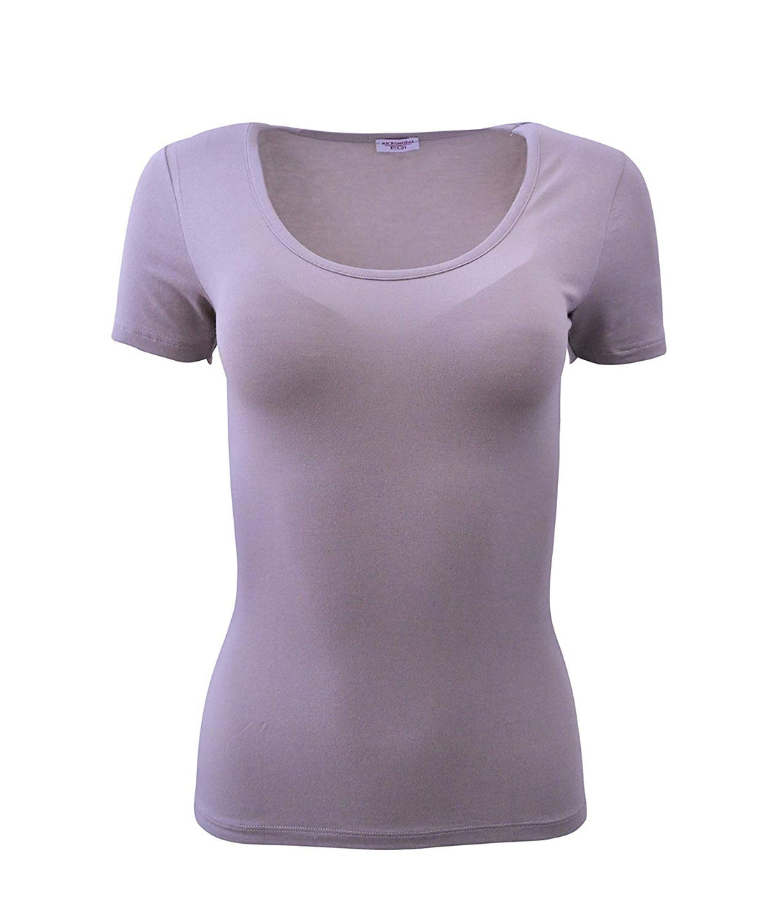 EGI Luxury Modal Women's T-Shirt. Proudly Made in Italy ( Deep Crew Neck).