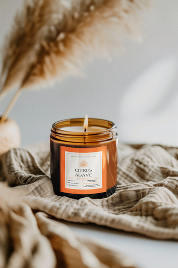 Citrus Agave Beeswax Candle (10oz)