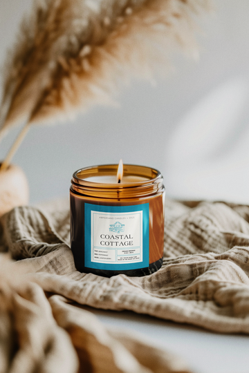 Coastal Cottage Beeswax Candle (10oz)