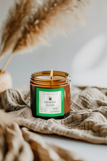 Desert Oasis Beeswax Candle (10oz)