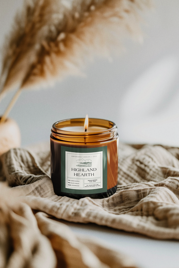 Highland Hearth Beeswax Candle (10oz)