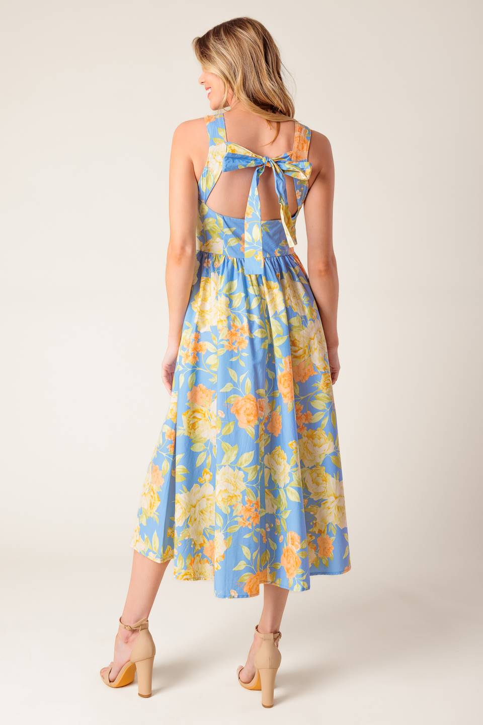 DREAMSCAPE POWDER BLUE MIDI DRESS