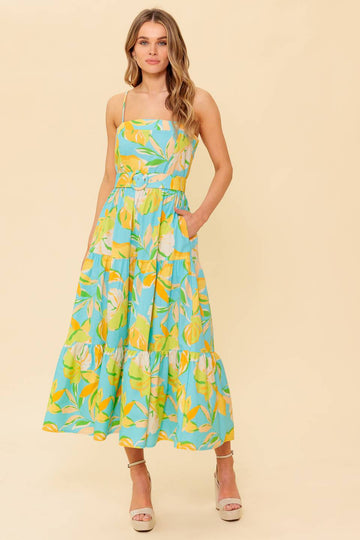 PERFECTION BOUND WOVEN MIDI DRESS