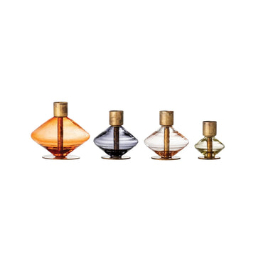 Blown Glass Candle Holders