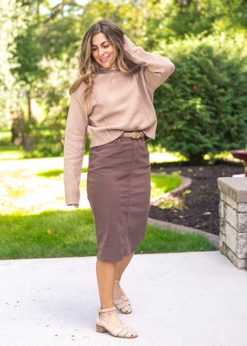 Remi Denim Midi Skirt