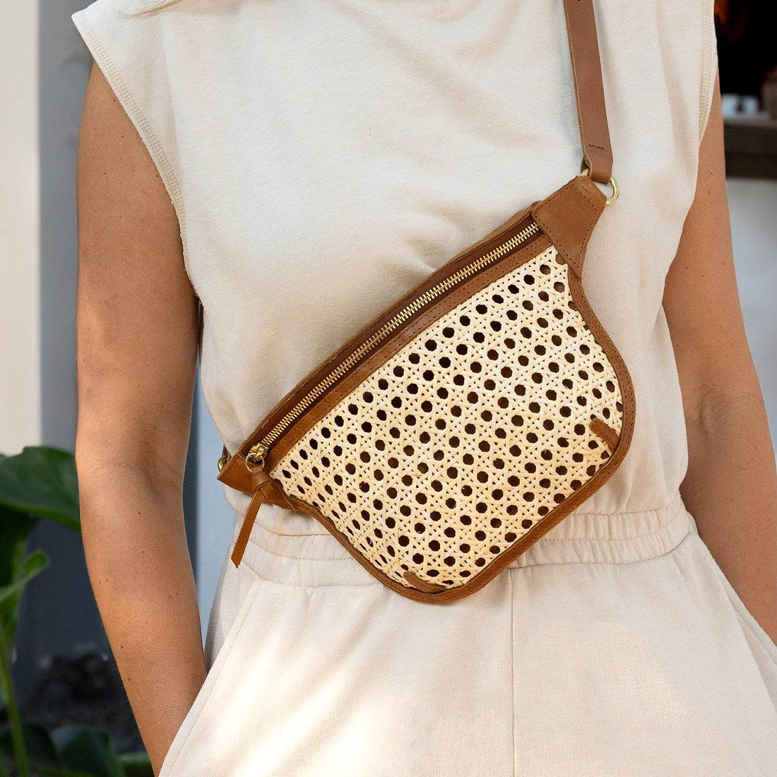 Rattan Sling Bag