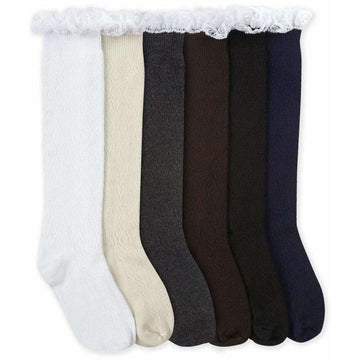 Lace Boot Knee High Socks