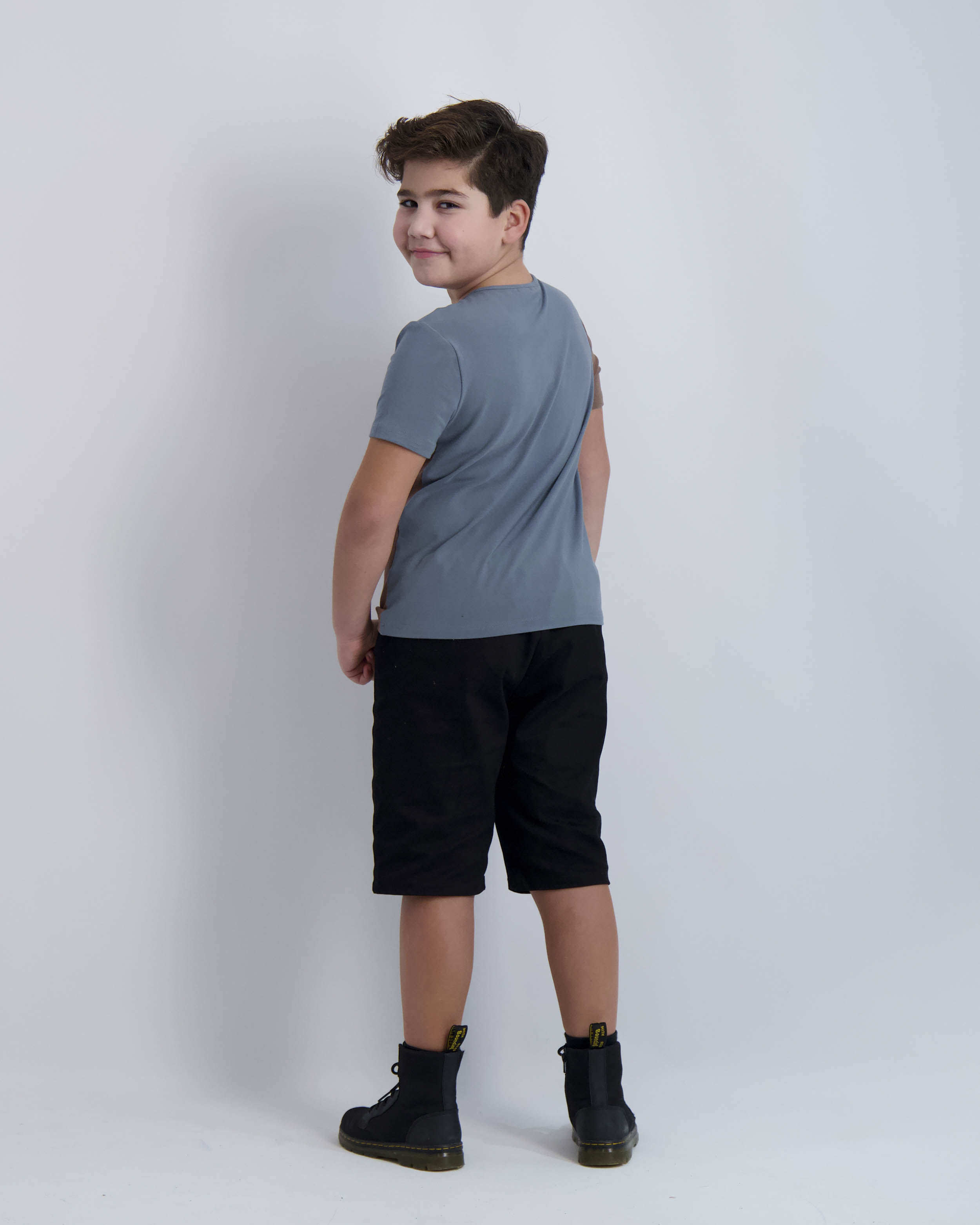 Blueberry and Mocha Contrast Tee