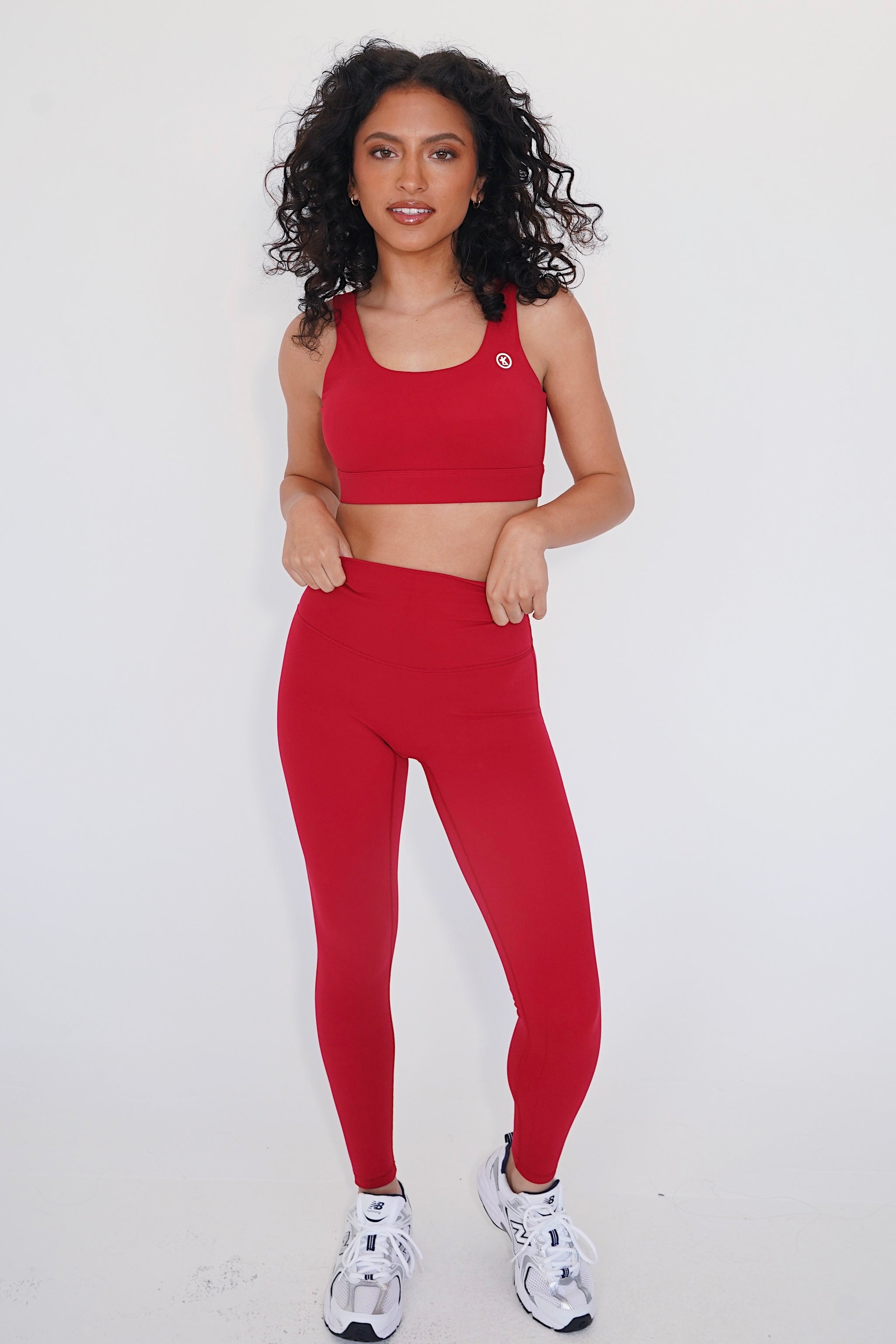 I am Beautifully Radiant Quick Dry Red Activewear Legging
