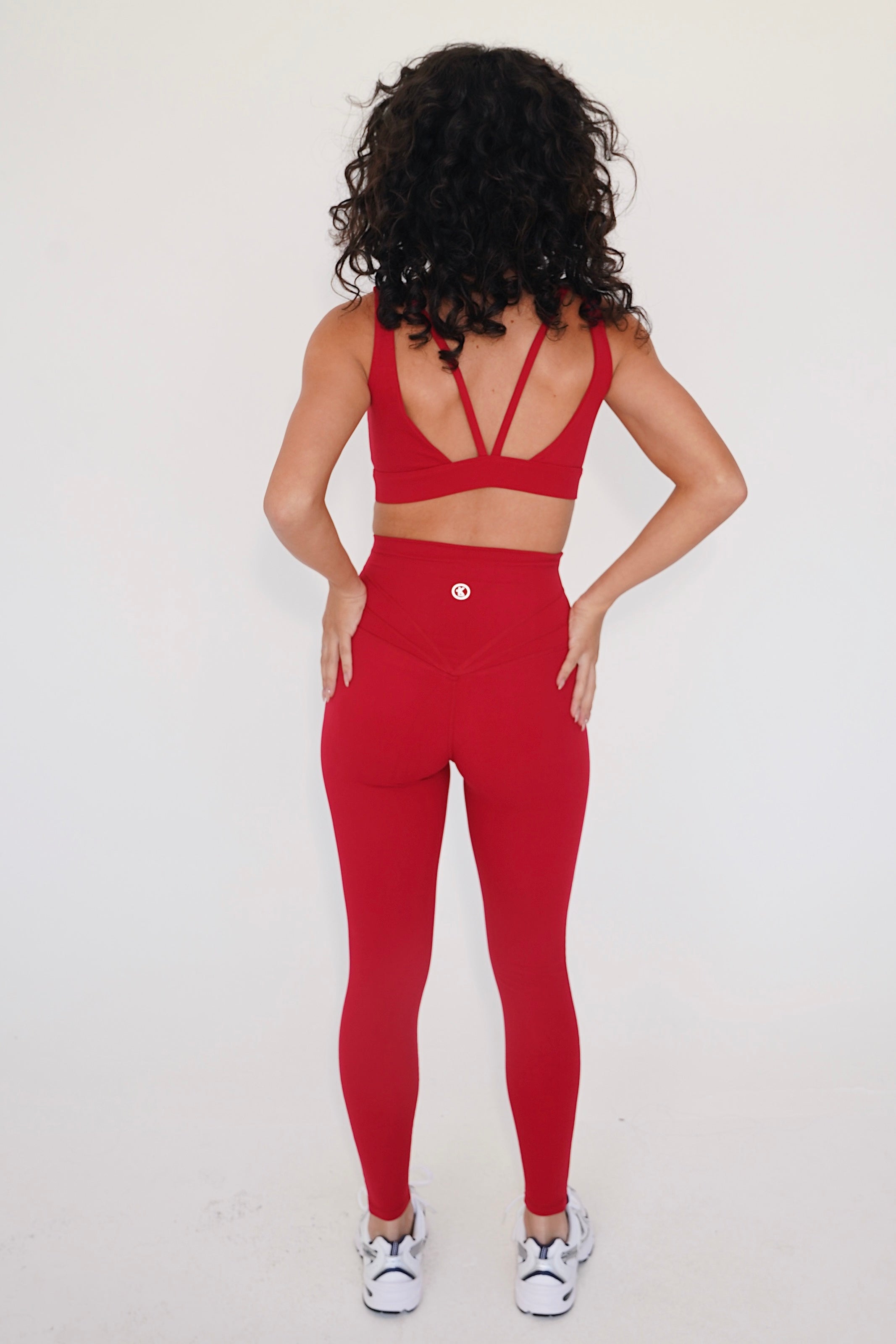 I am Beautifully Radiant Quick Dry Red Activewear Legging