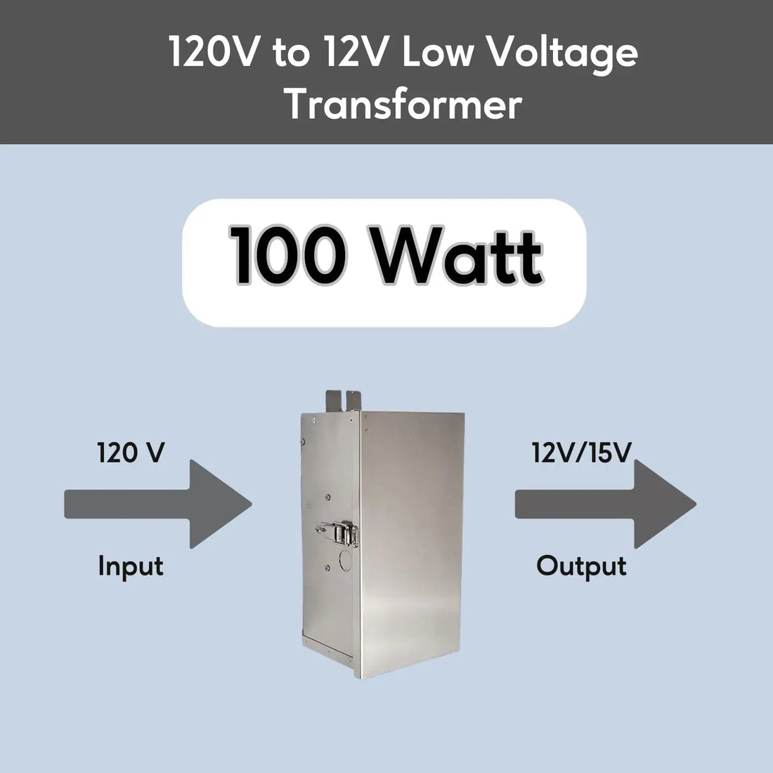 100W Multi-Tap Low Voltage Transformer | 12 - 15V