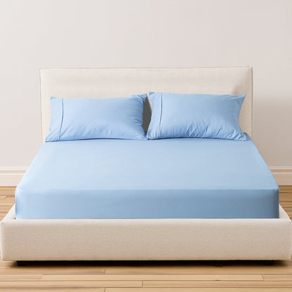Kasentex All Season Deep Pocket Fitted Sheet Set with Pillowcases, Room Decor, Graduation Gifts