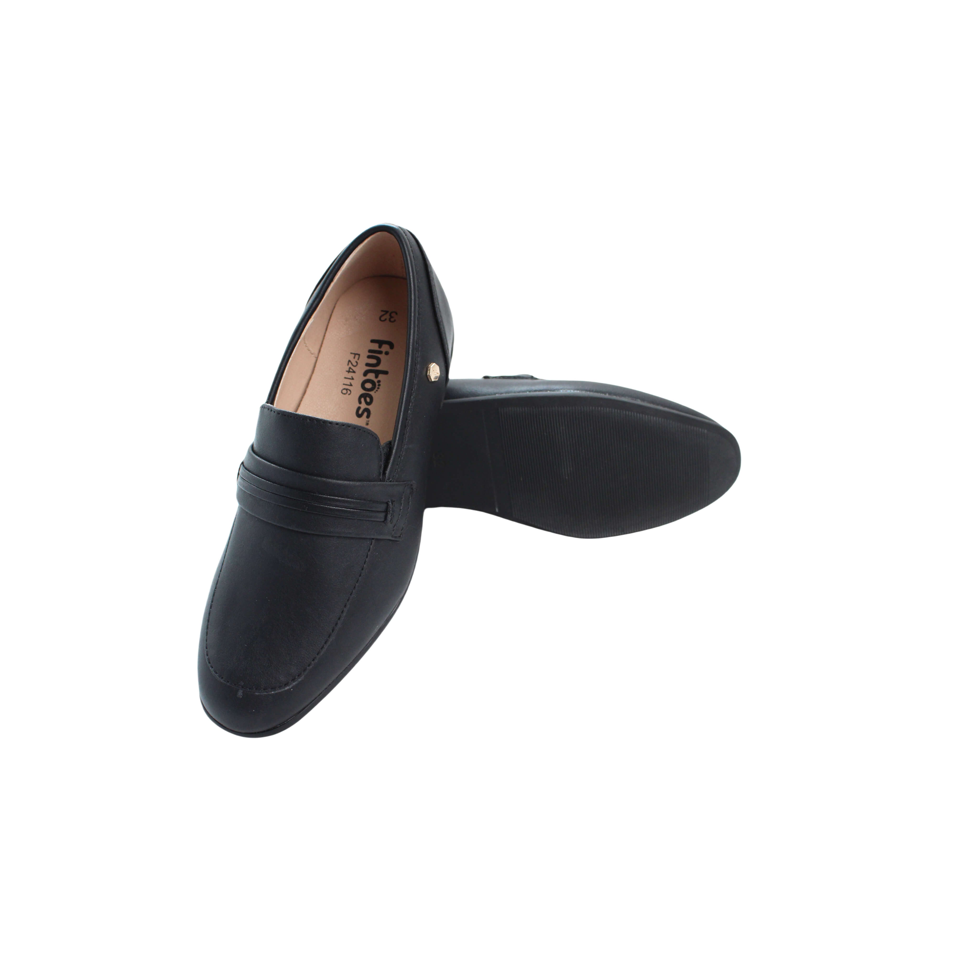 Black Leather Loafers