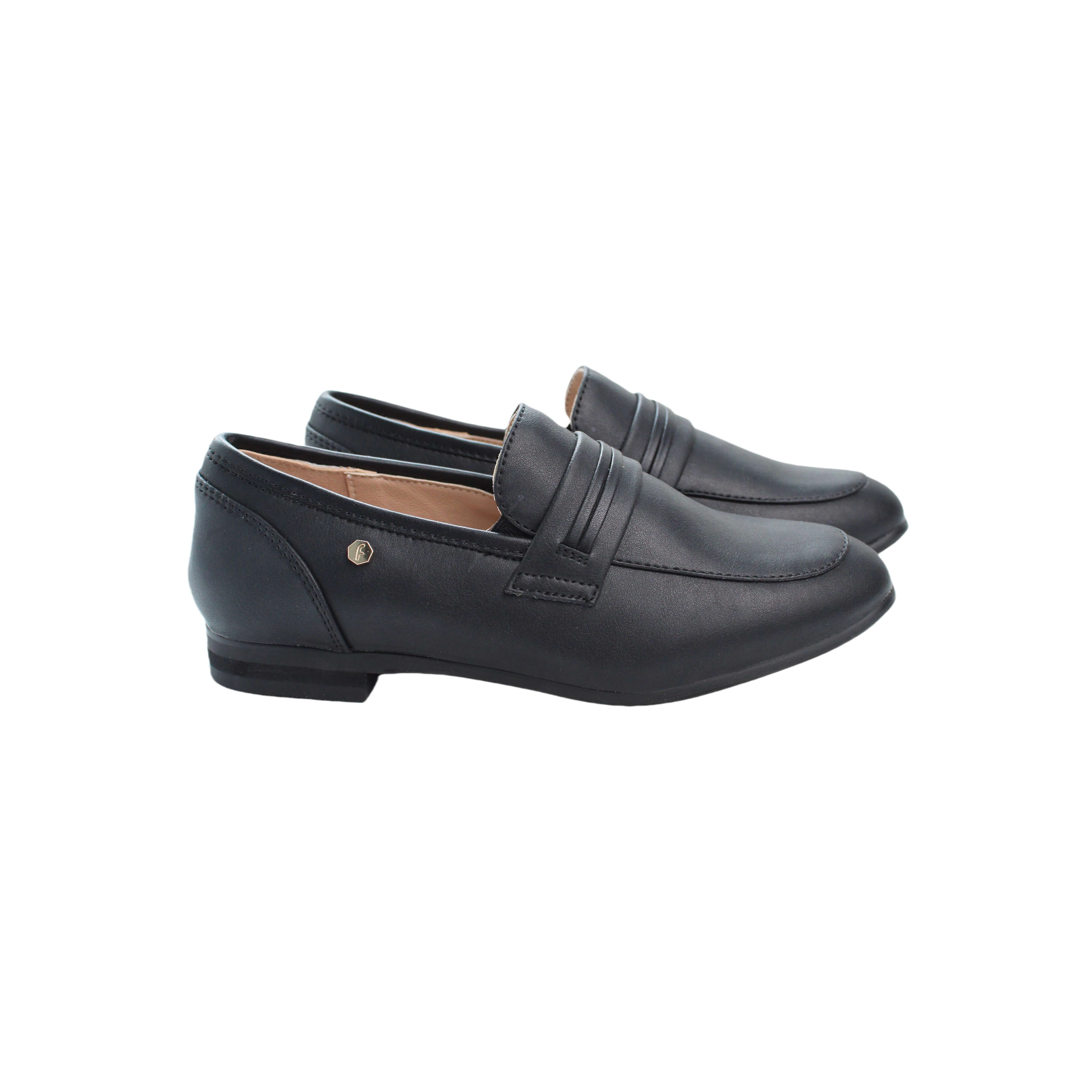 Black Leather Loafers