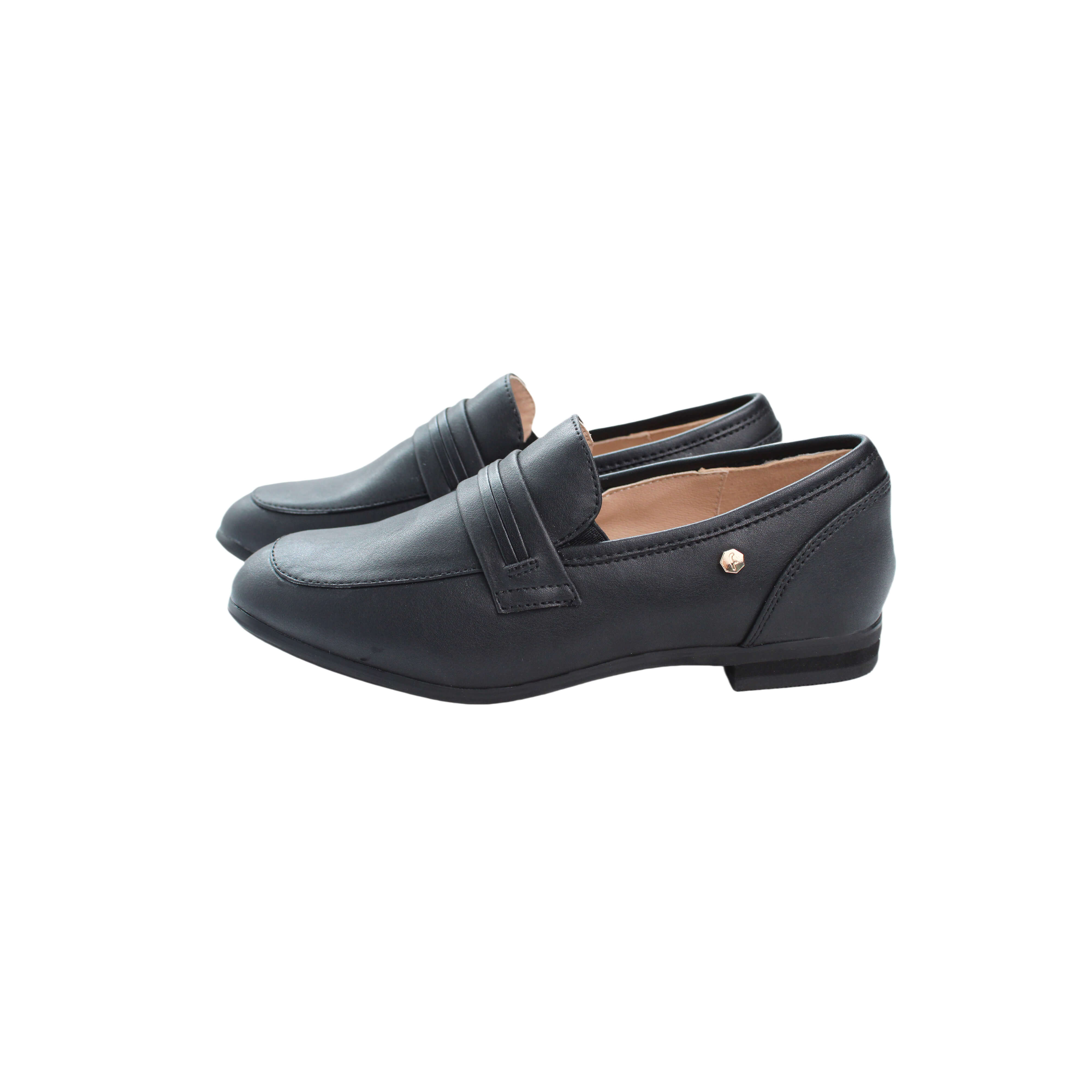 Black Leather Loafers