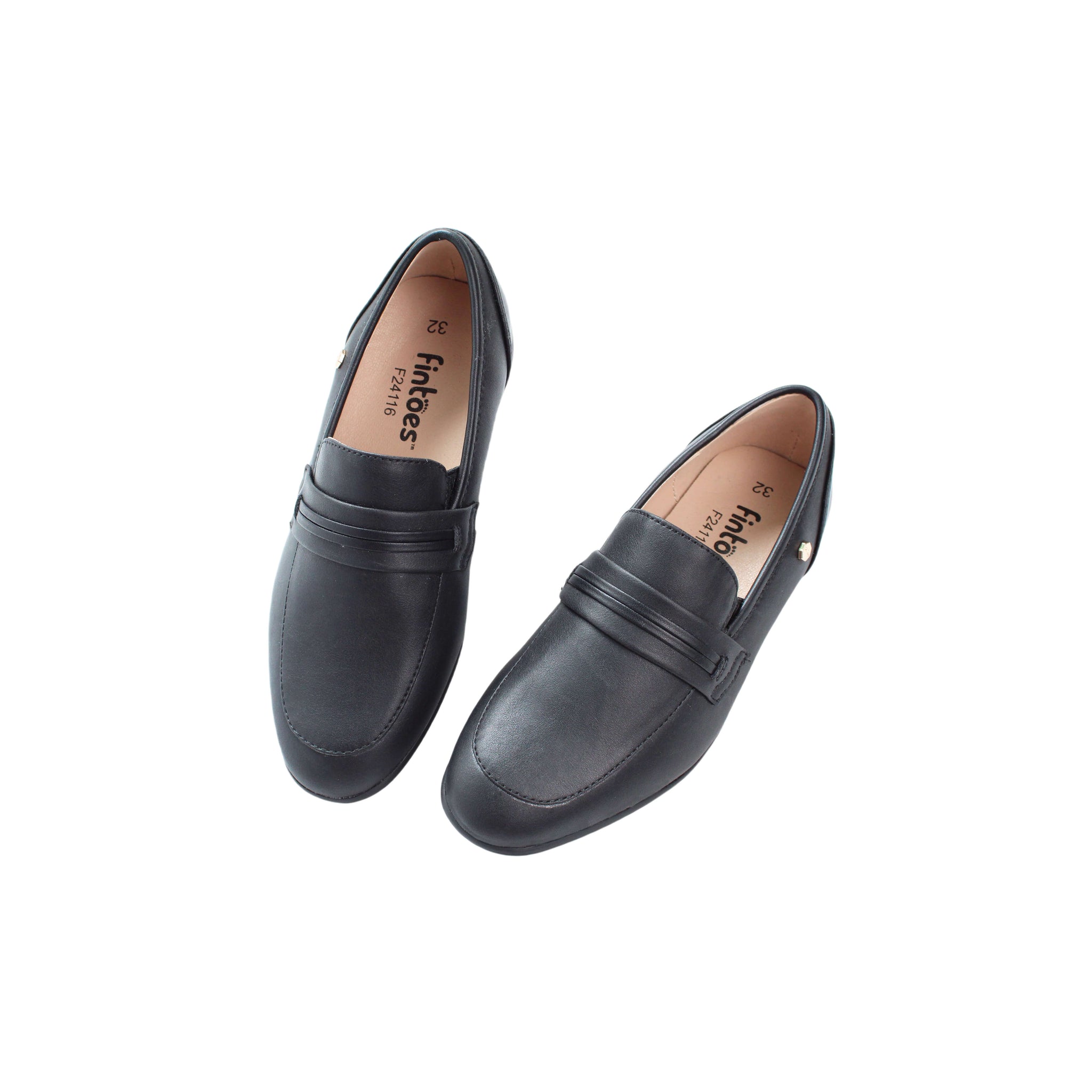 Black Leather Loafers