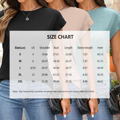 Women’s 3-Pack Basic Round Neck Short Sleeve T-Shirts – Solid Color Casual Summer Tops