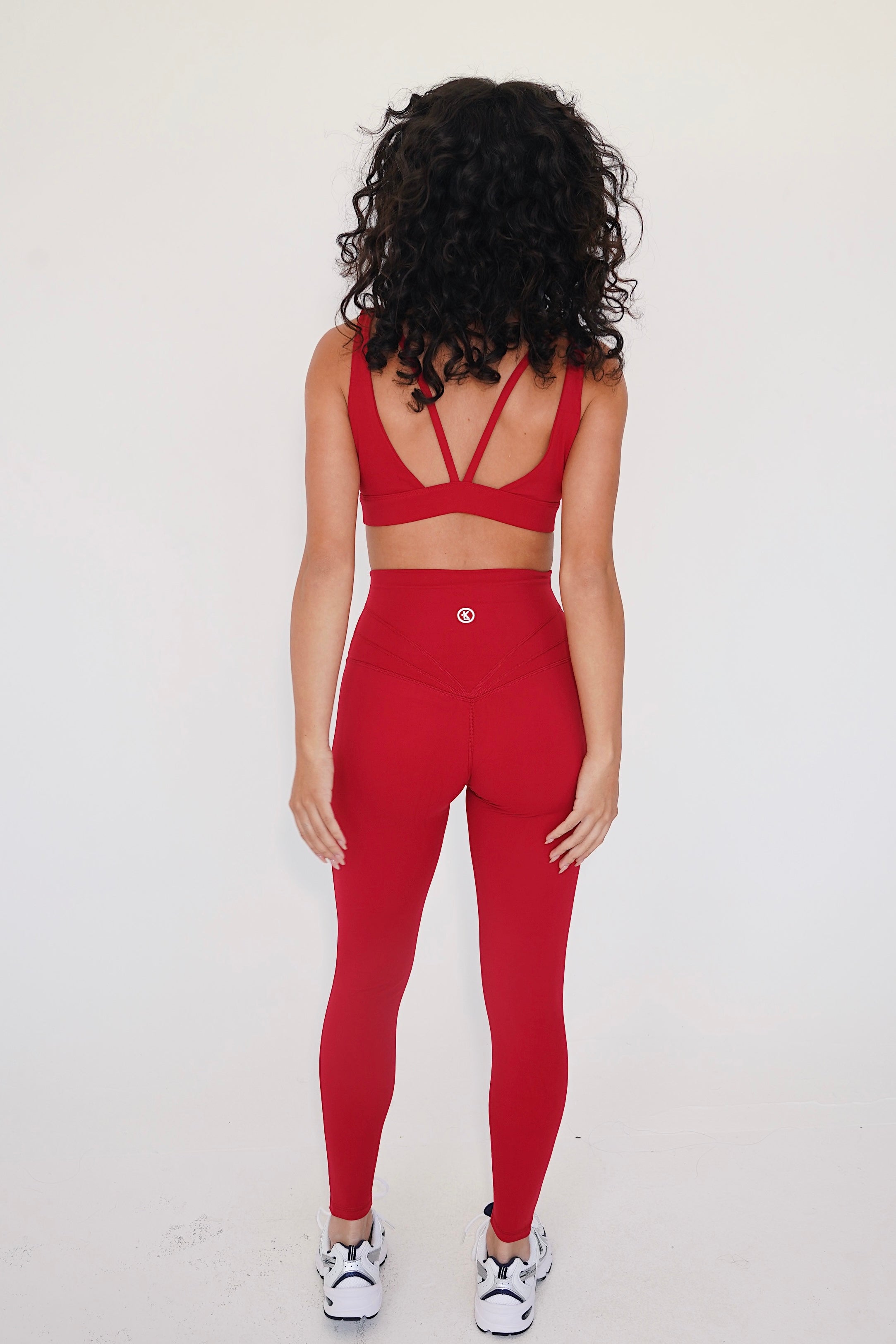 I am Beautifully Radiant Quick Dry Red Activewear Legging