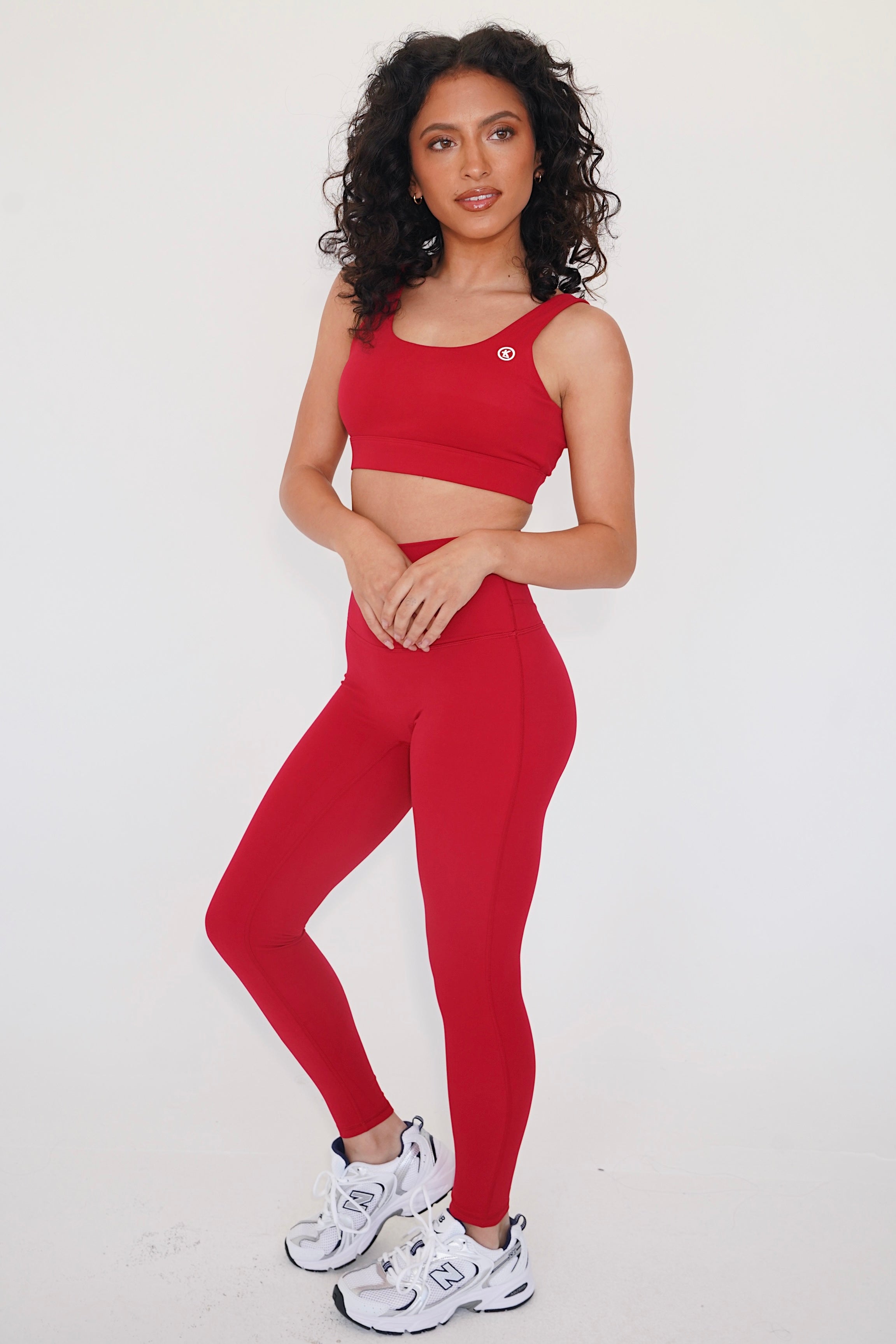 I am Beautifully Radiant Quick Dry Red Activewear Legging