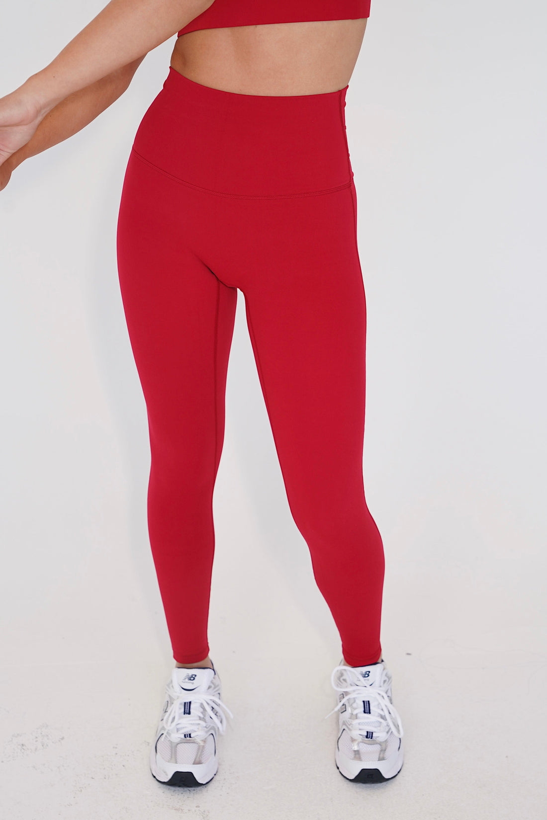 I am Beautifully Radiant Quick Dry Red Activewear Legging