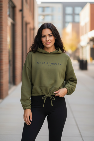 LIMITED EDITION FALL COLORS Motion & Mood Women’s Cropped Oversized Hoodie Cozy Elevated Streetwear