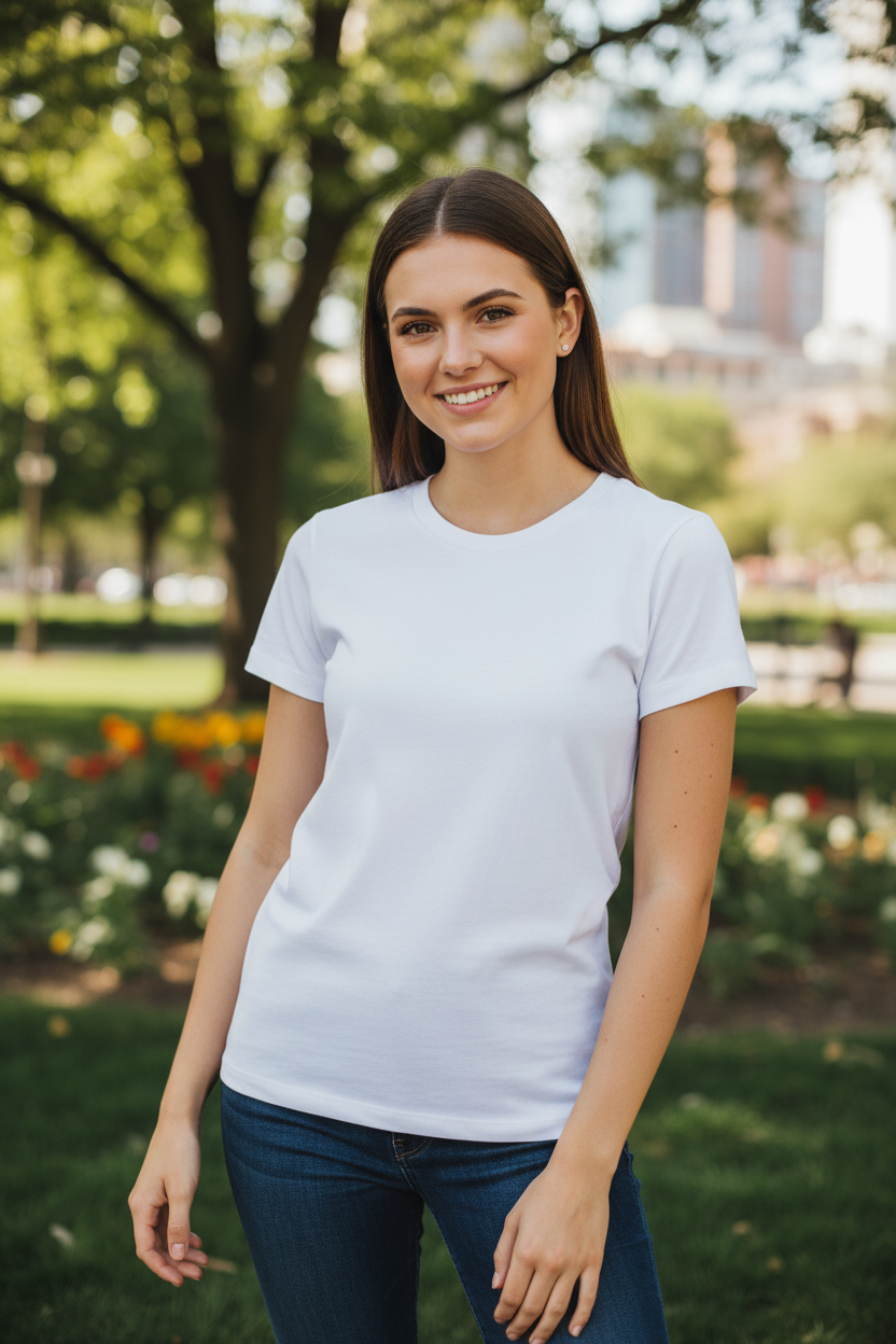 FIRST LAYER ESSENTIAL TEE 100% COTTON