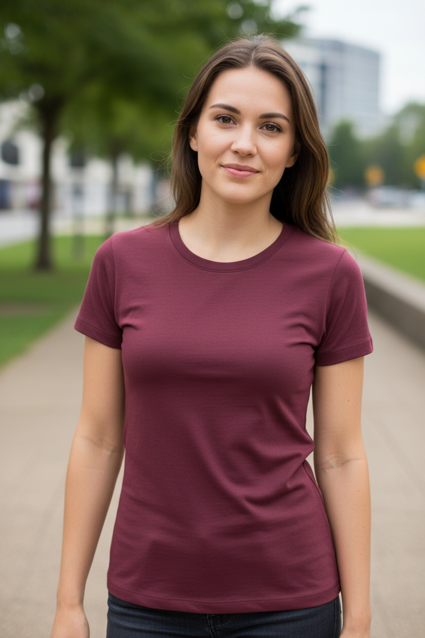 FIRST LAYER ESSENTIAL TEE 100% COTTON