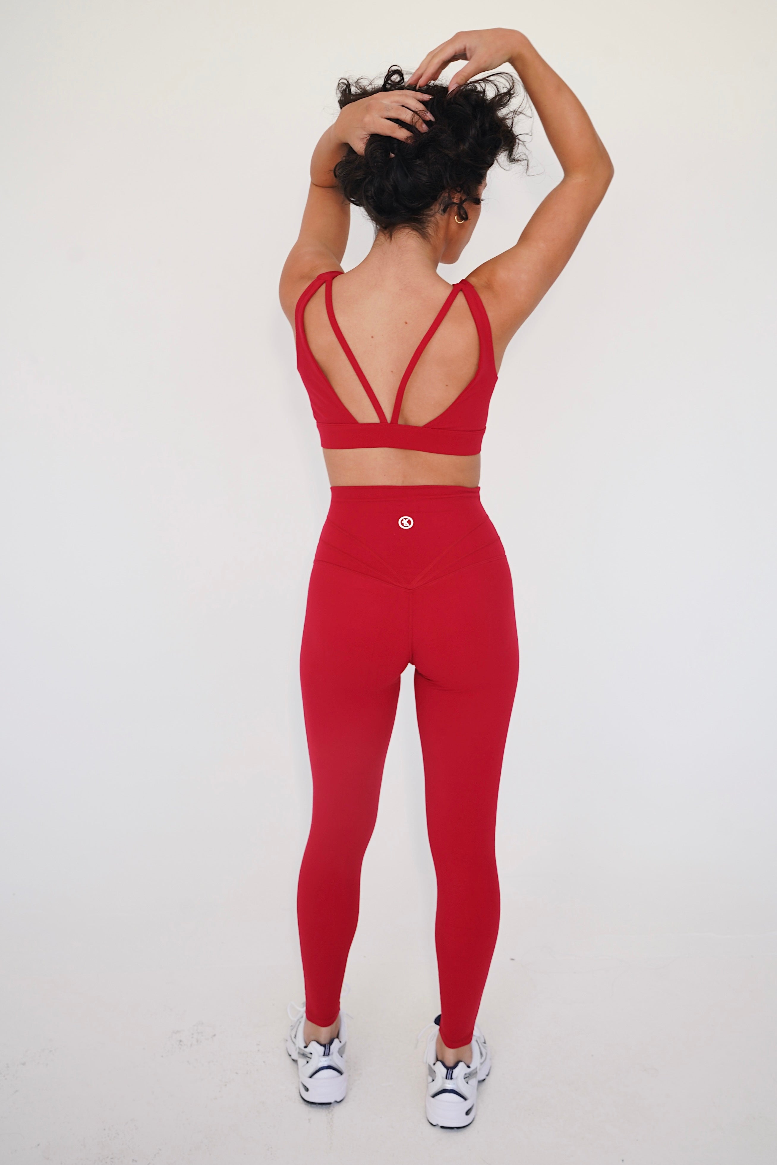 I am Beautifully Radiant Quick Dry Red Activewear Legging