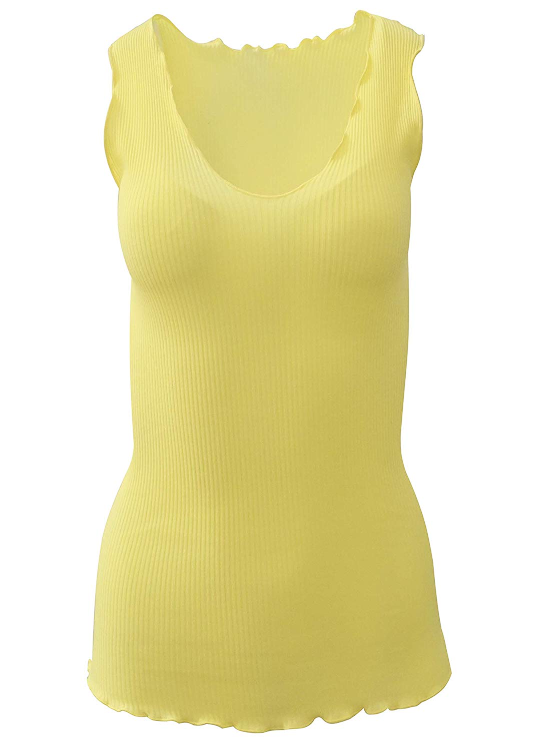 BASIC COTTON Free Spirit Premium Quality 100% Cotton Women's Tank Top. Proudly Made in Italy.
