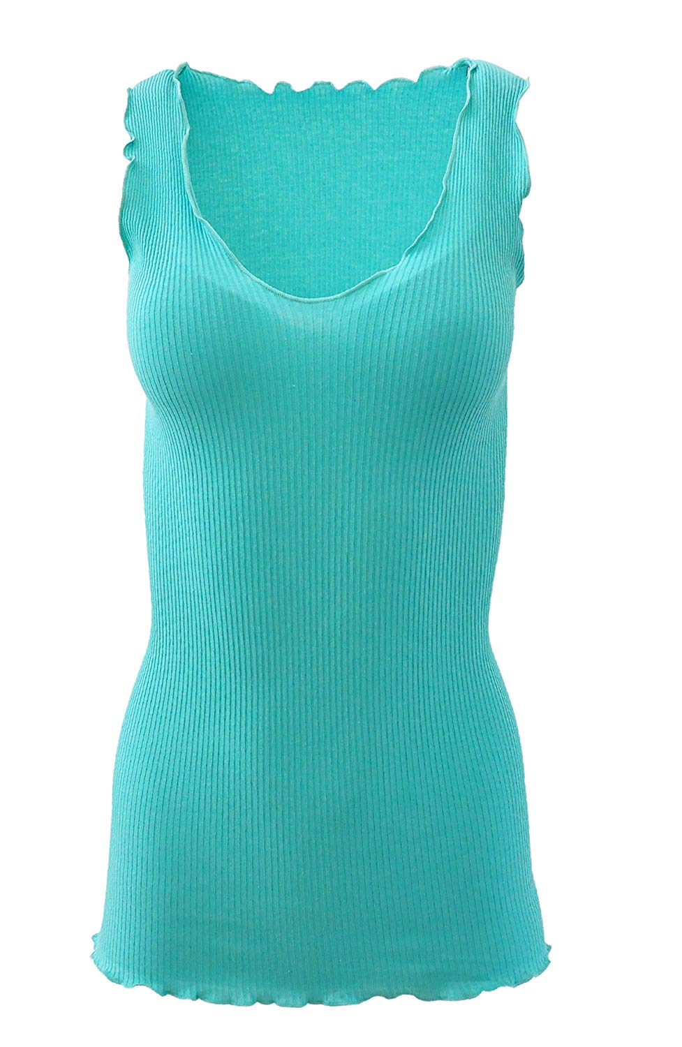 BASIC COTTON Free Spirit Premium Quality 100% Cotton Women's Tank Top. Proudly Made in Italy.