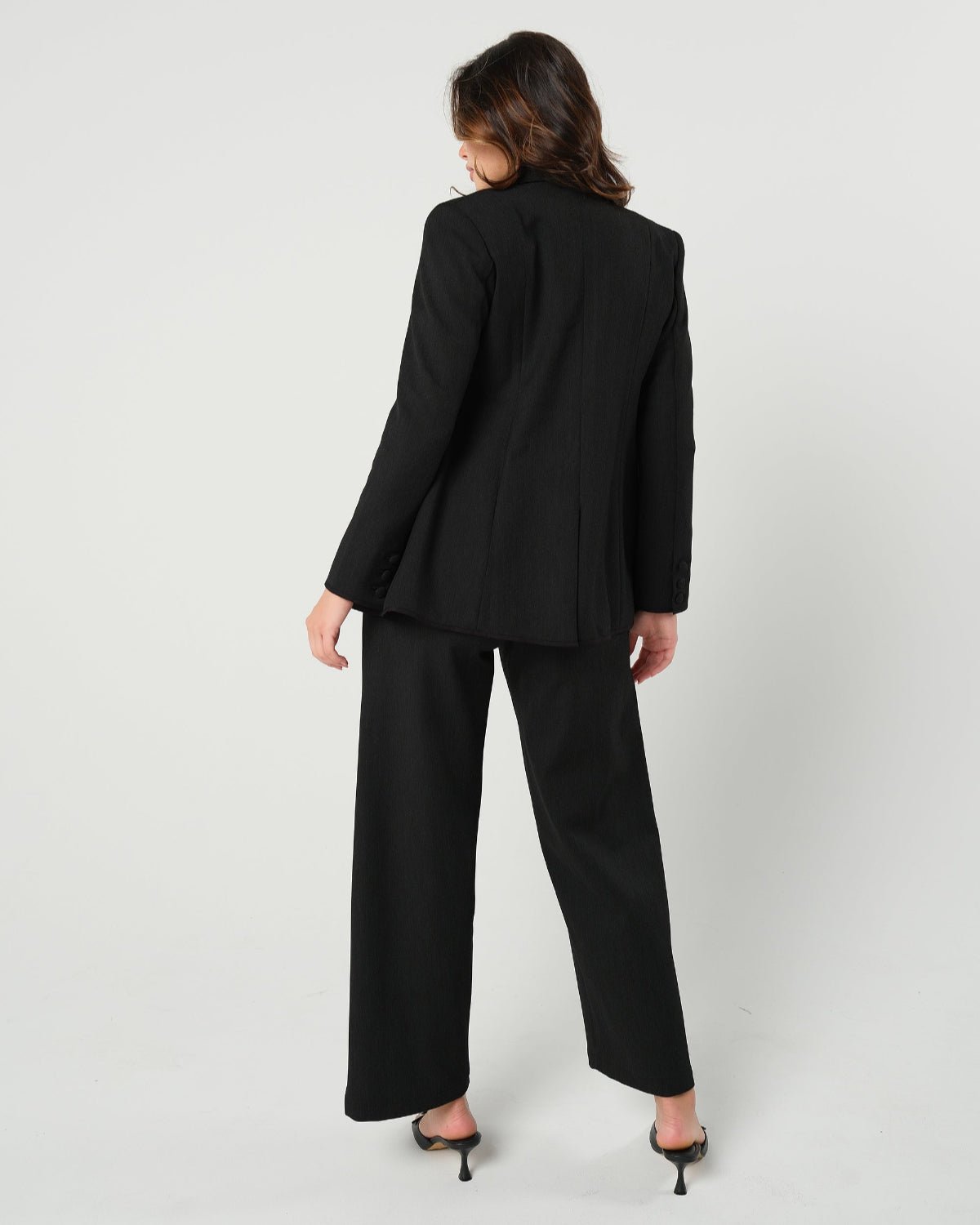 Nathalie Wide Leg Black Maternity Trouser (Regular & Petite)