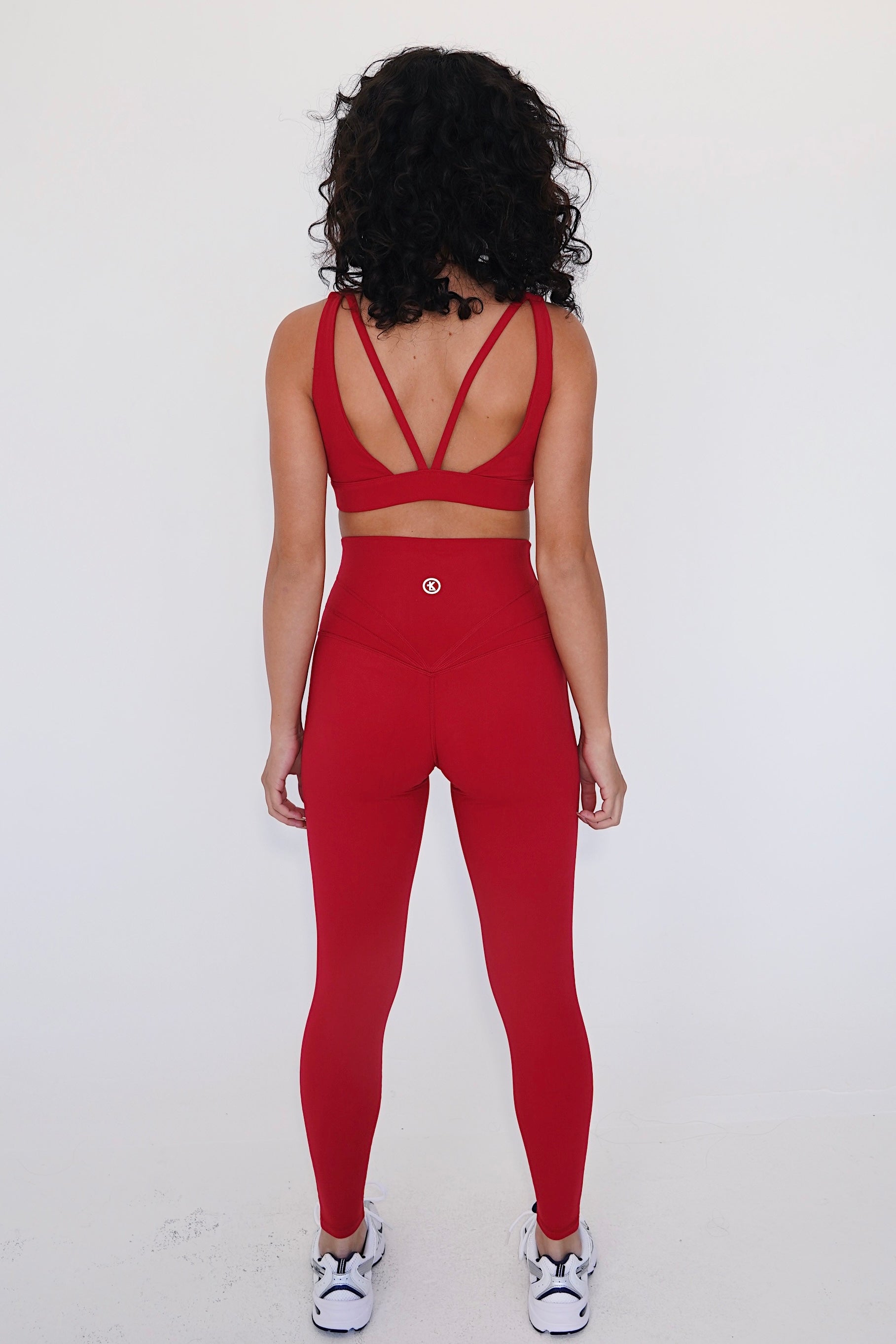 I am Beautifully Radiant Quick Dry Red Activewear Legging
