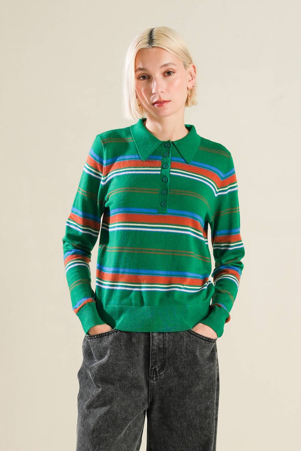 ALIGNED SWEATER POLO