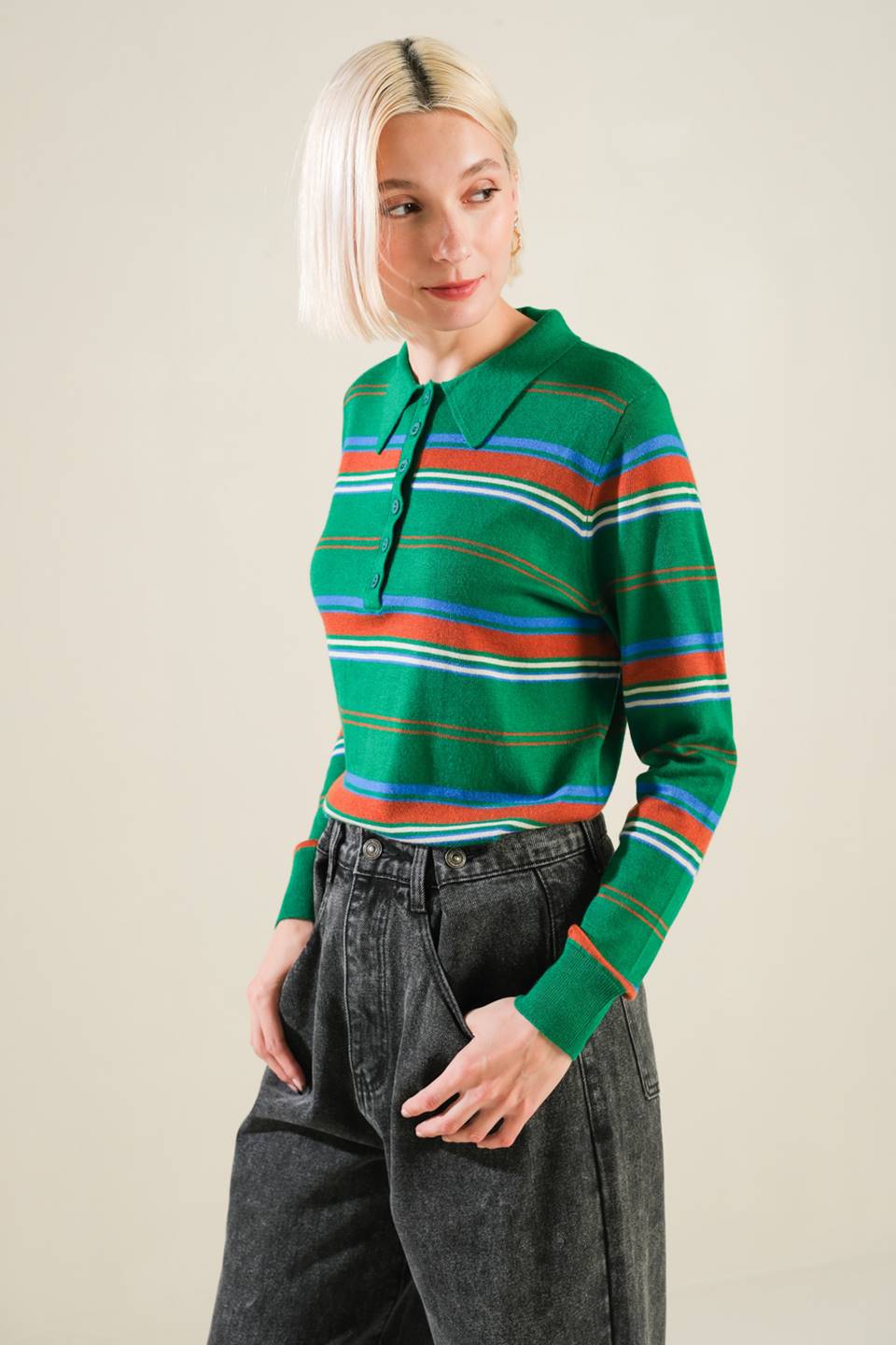 ALIGNED SWEATER POLO