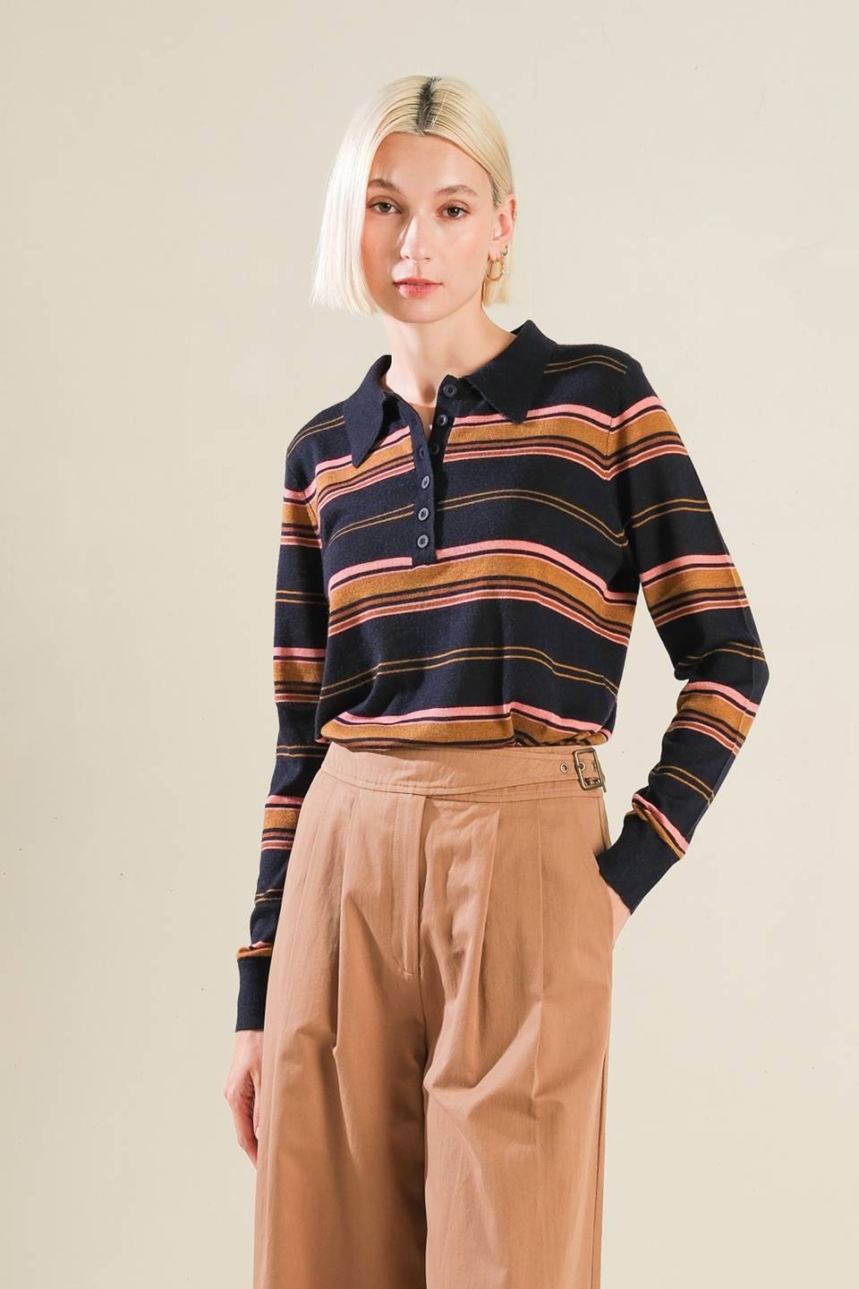 ALIGNED SWEATER POLO