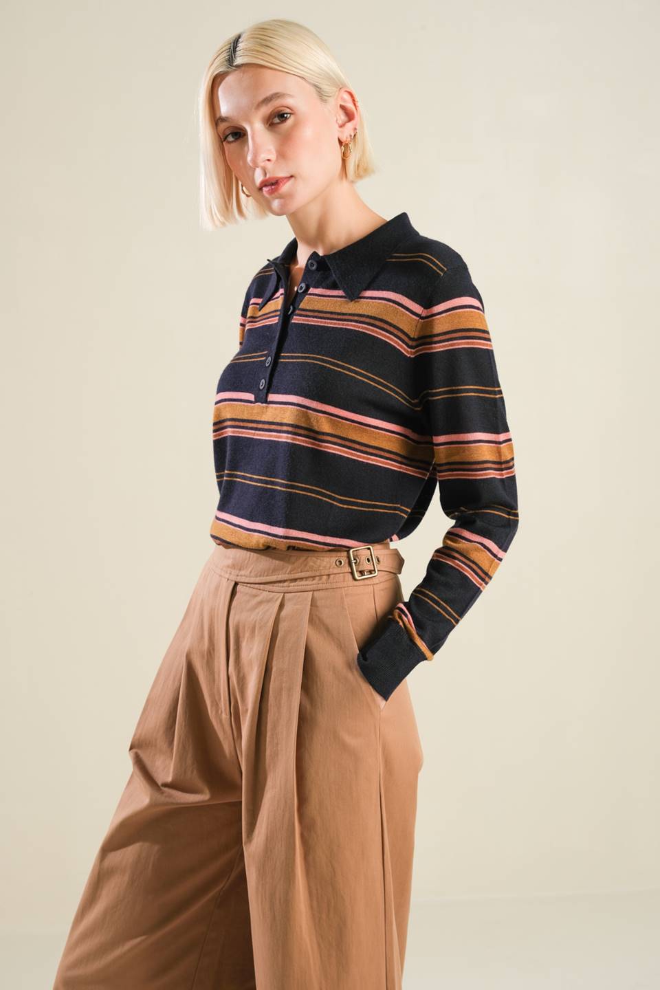 ALIGNED SWEATER POLO