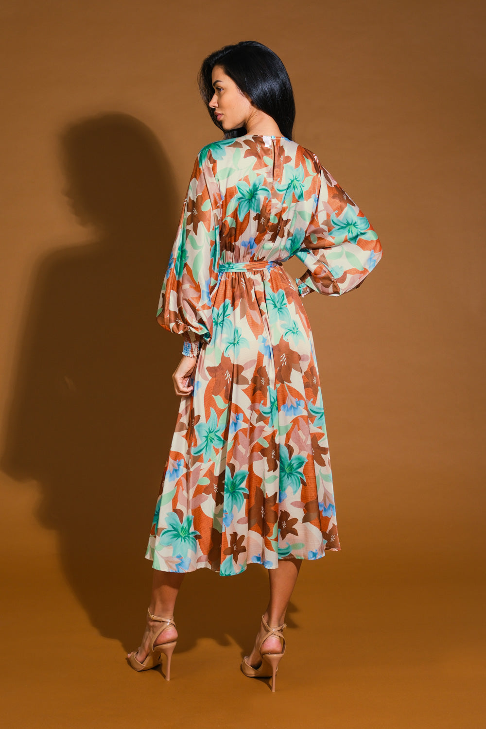 TWILIGHT WOVEN MIDI DRESS