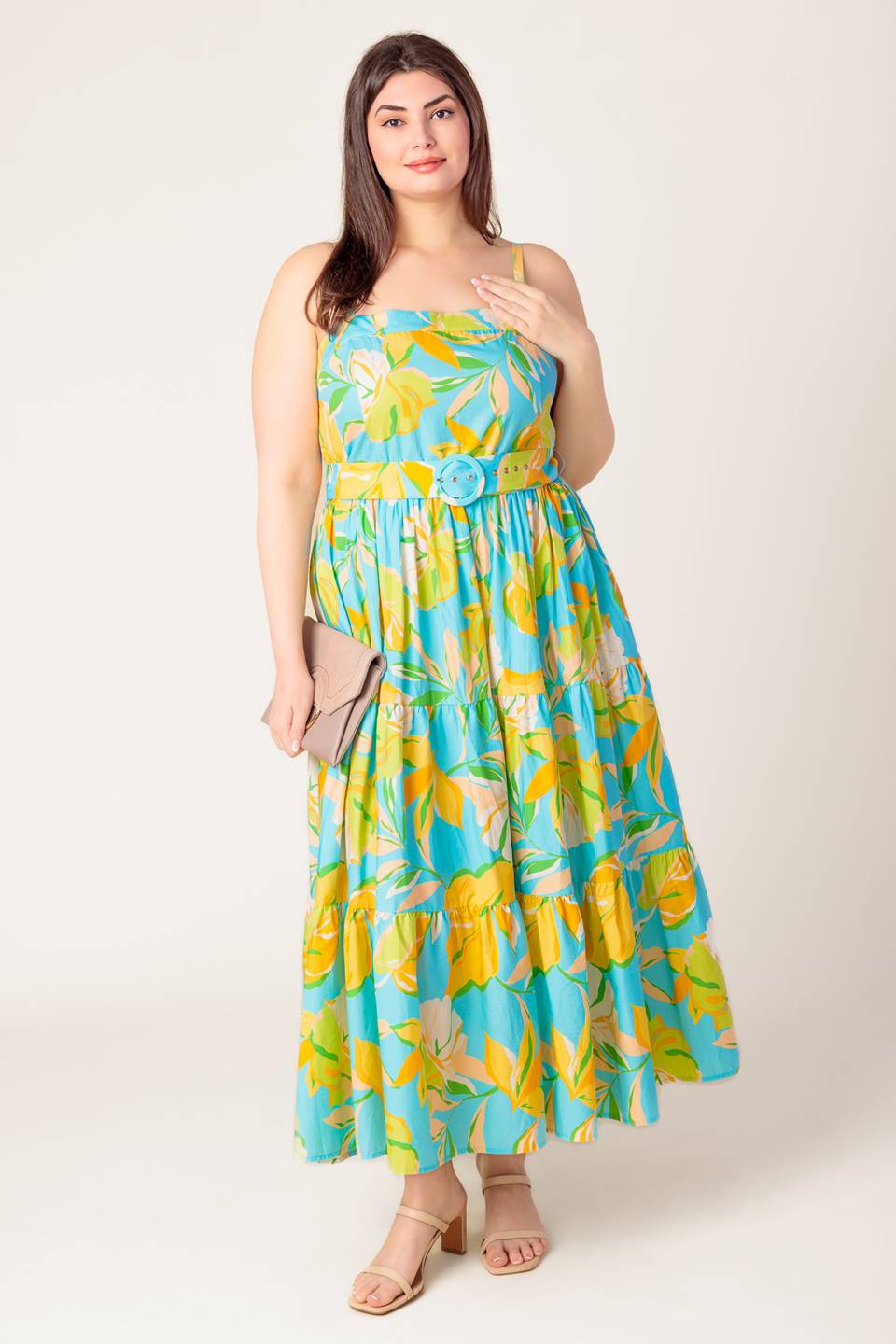 PERFECTION BOUND WOVEN MIDI DRESS