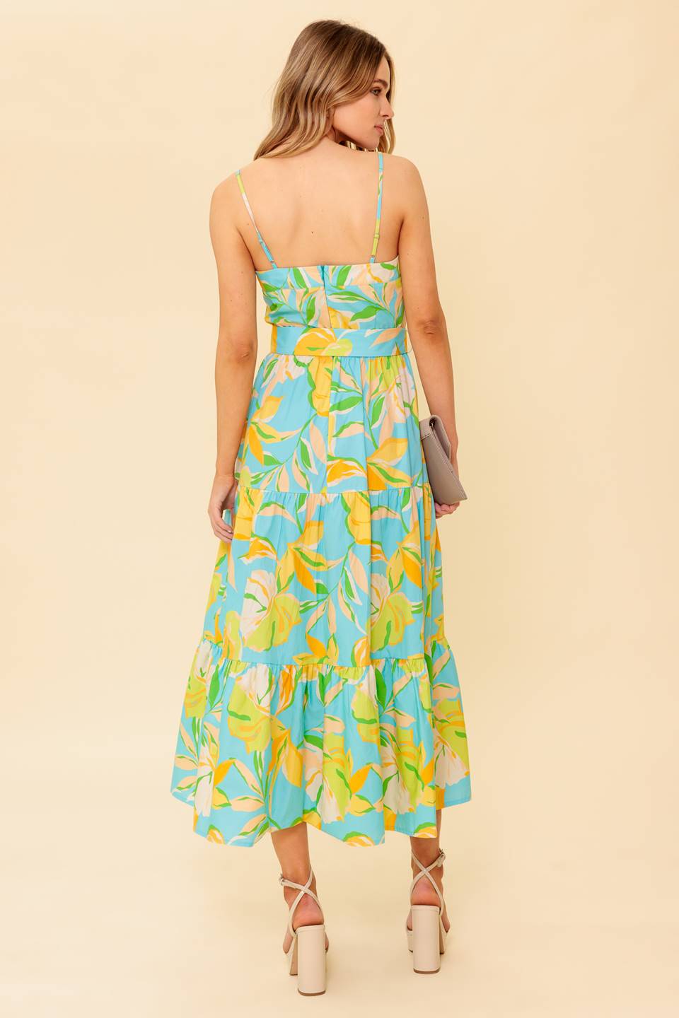 PERFECTION BOUND WOVEN MIDI DRESS