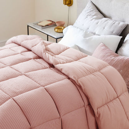 Kasentex Ultra Soft All Season Down Alternative Reversible Comforter, Twin, Queen, King, Room Decor, Graduation Gifts