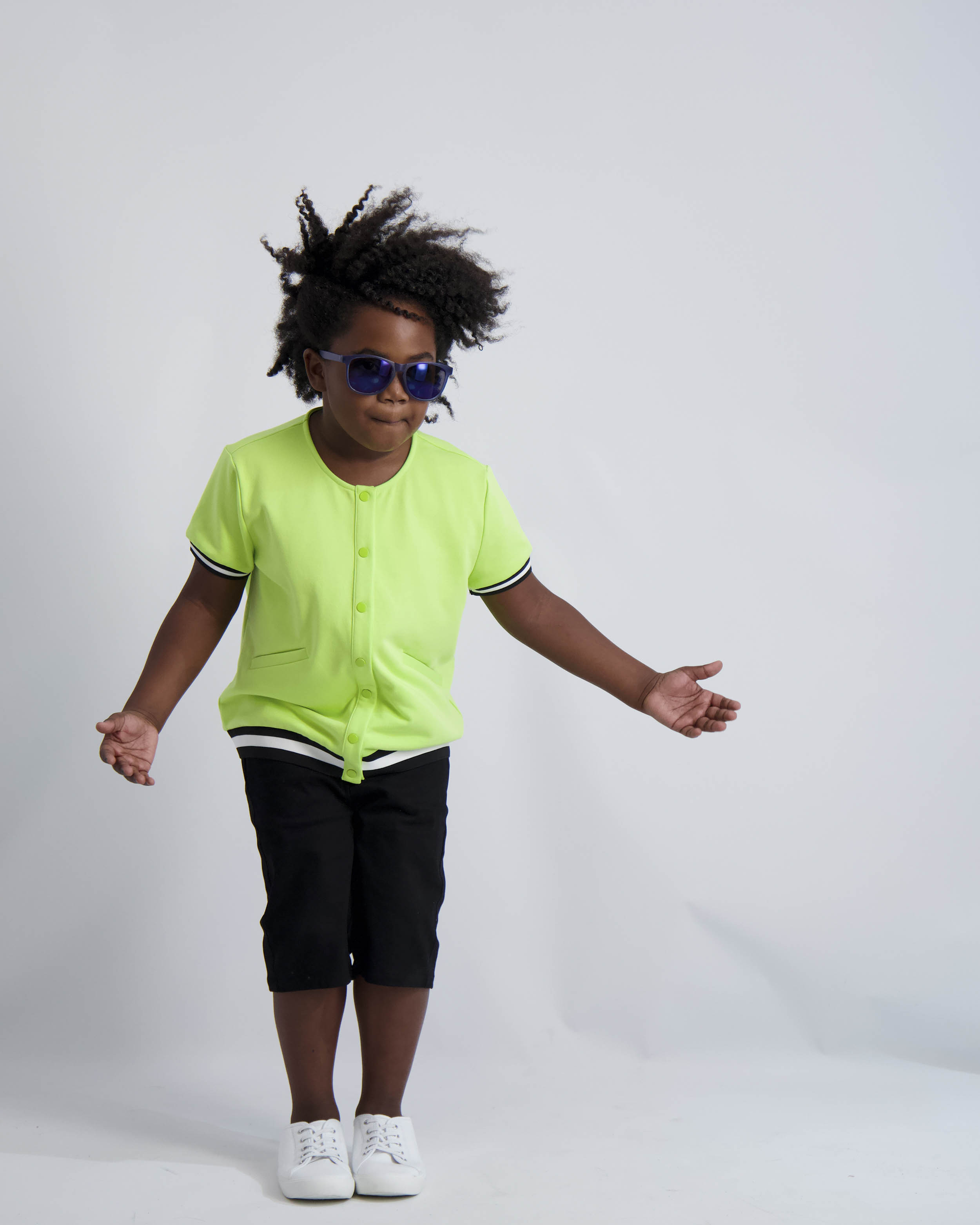 Neon Lime Bomber Shirt