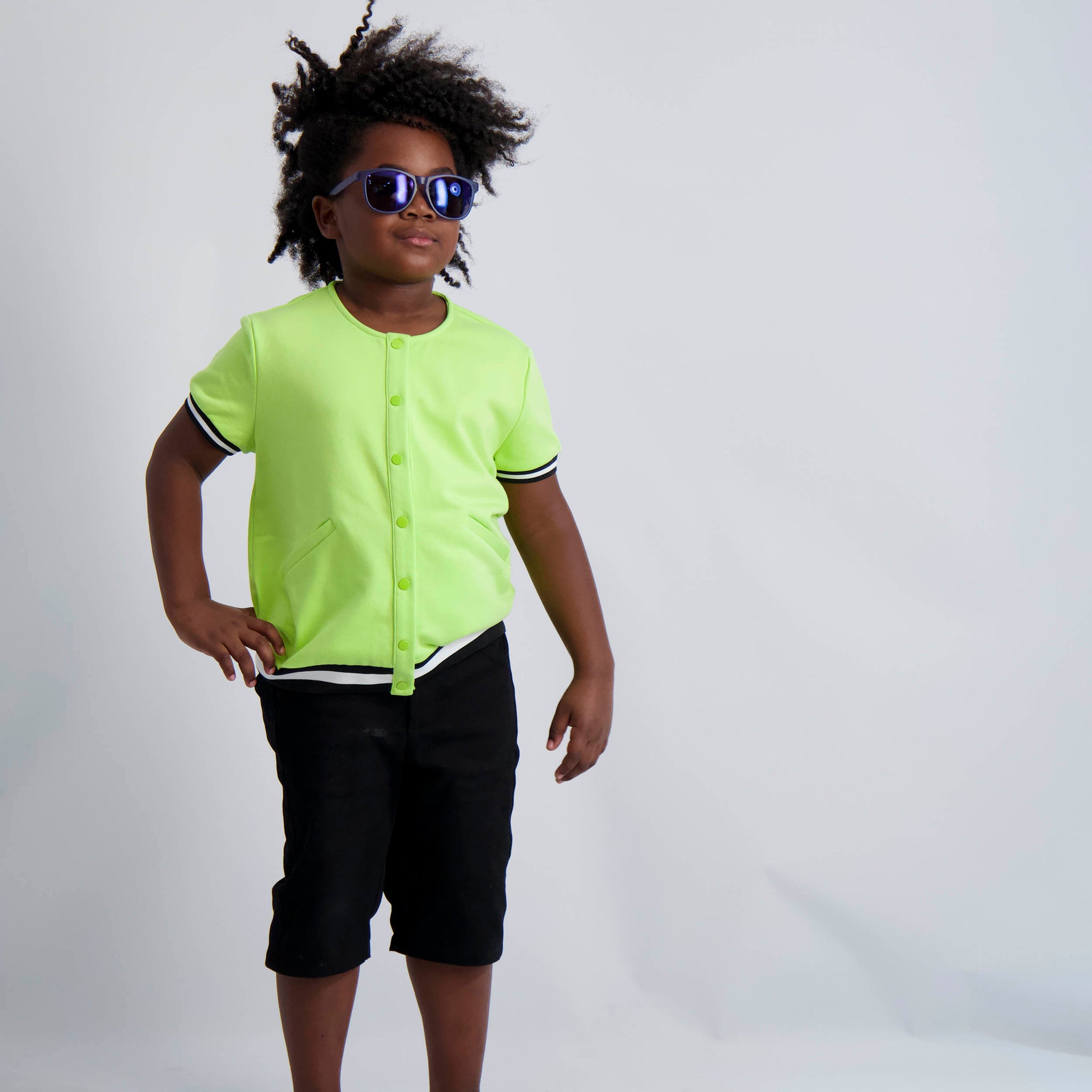 Neon Lime Bomber Shirt