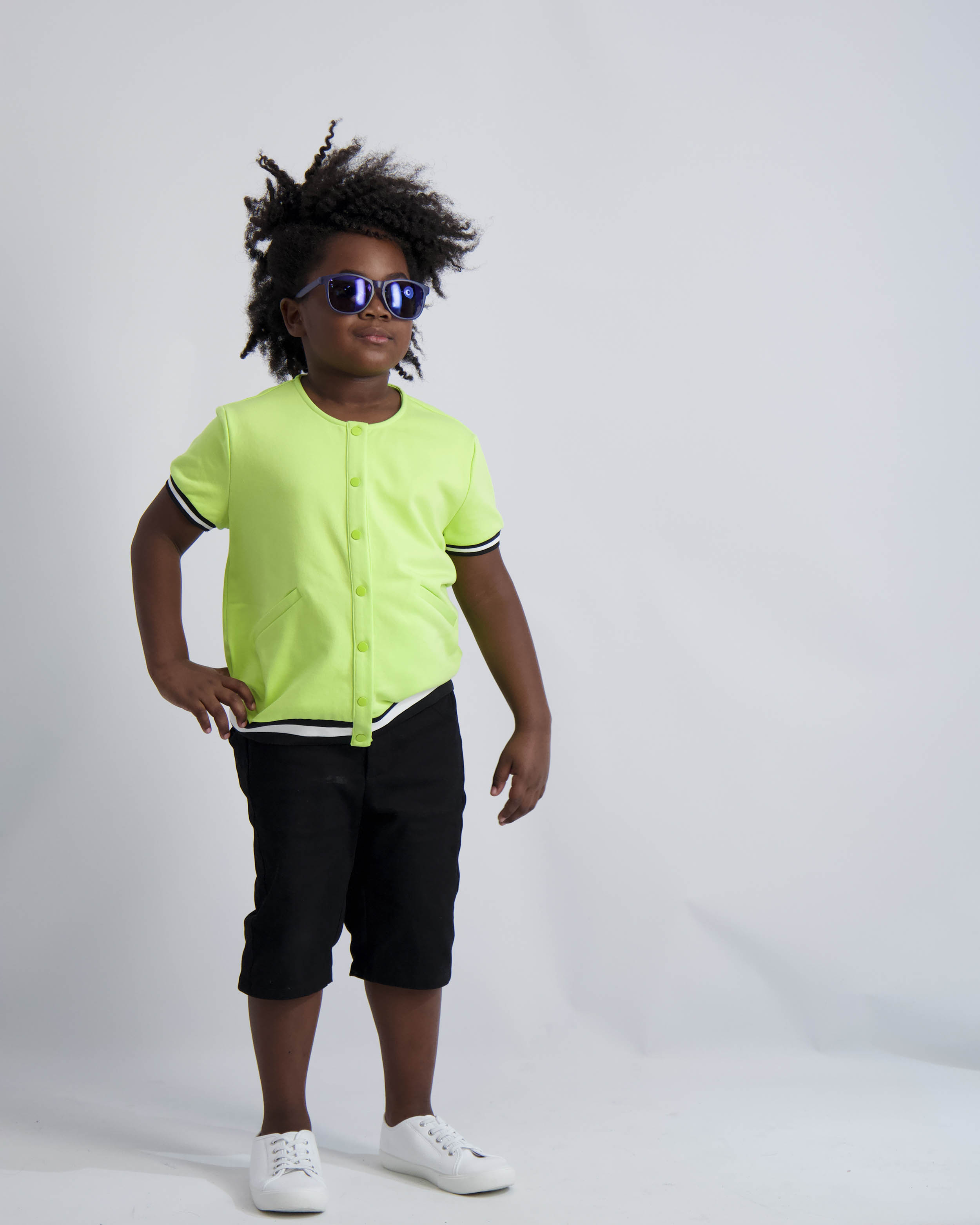 Neon Lime Bomber Shirt