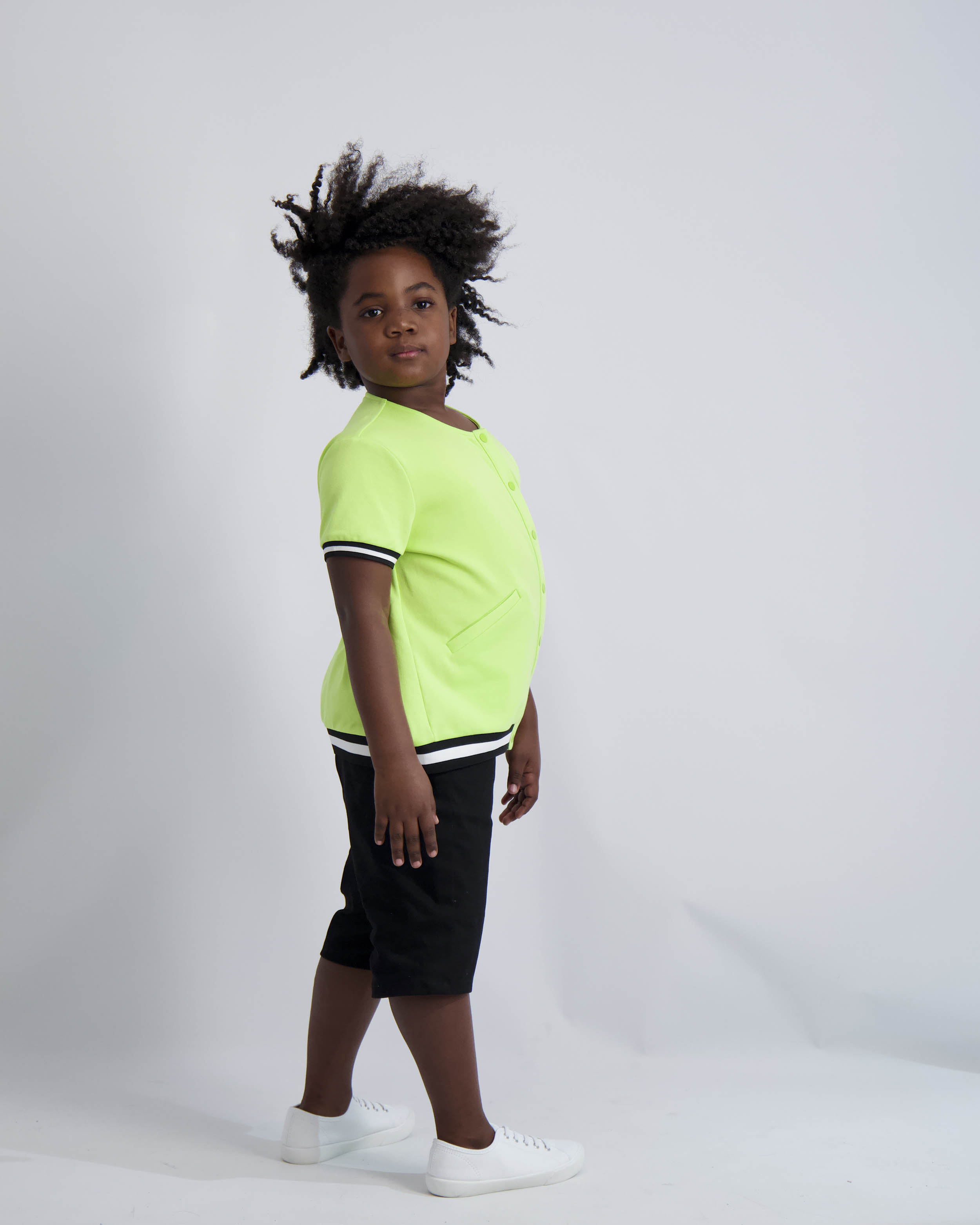 Neon Lime Bomber Shirt