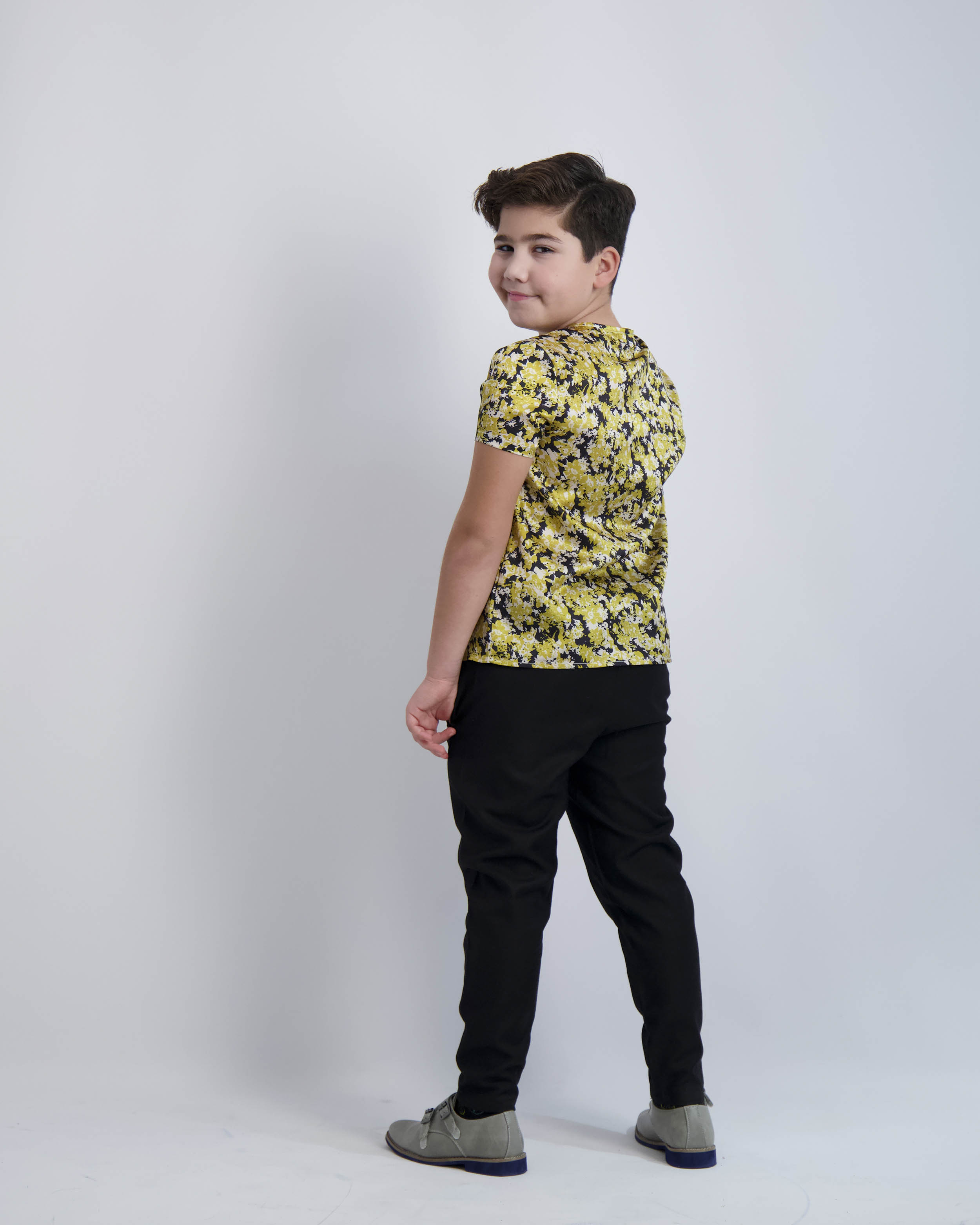 Floral Half Print Shirt