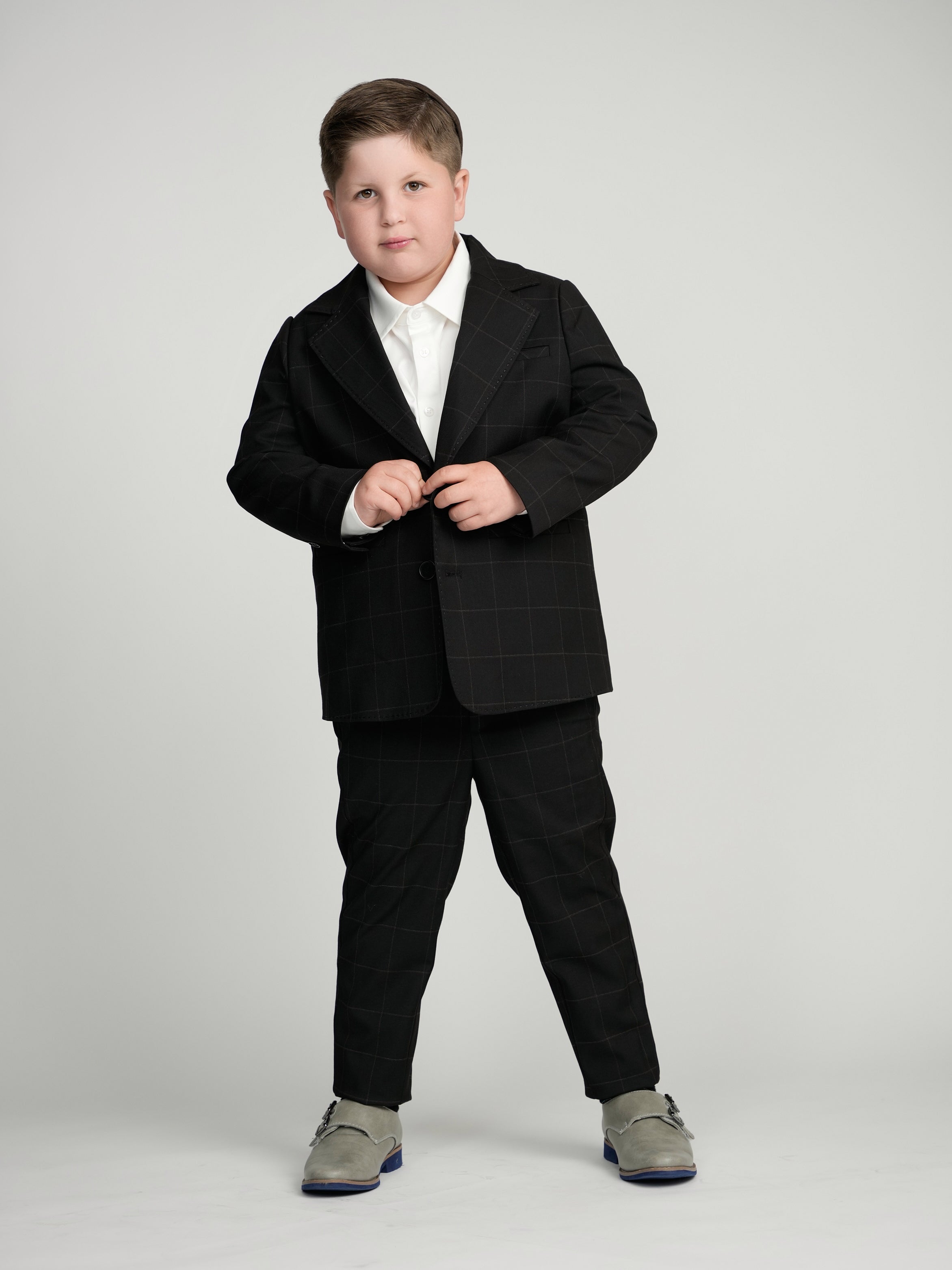 Black Windowpane Dress Blazer