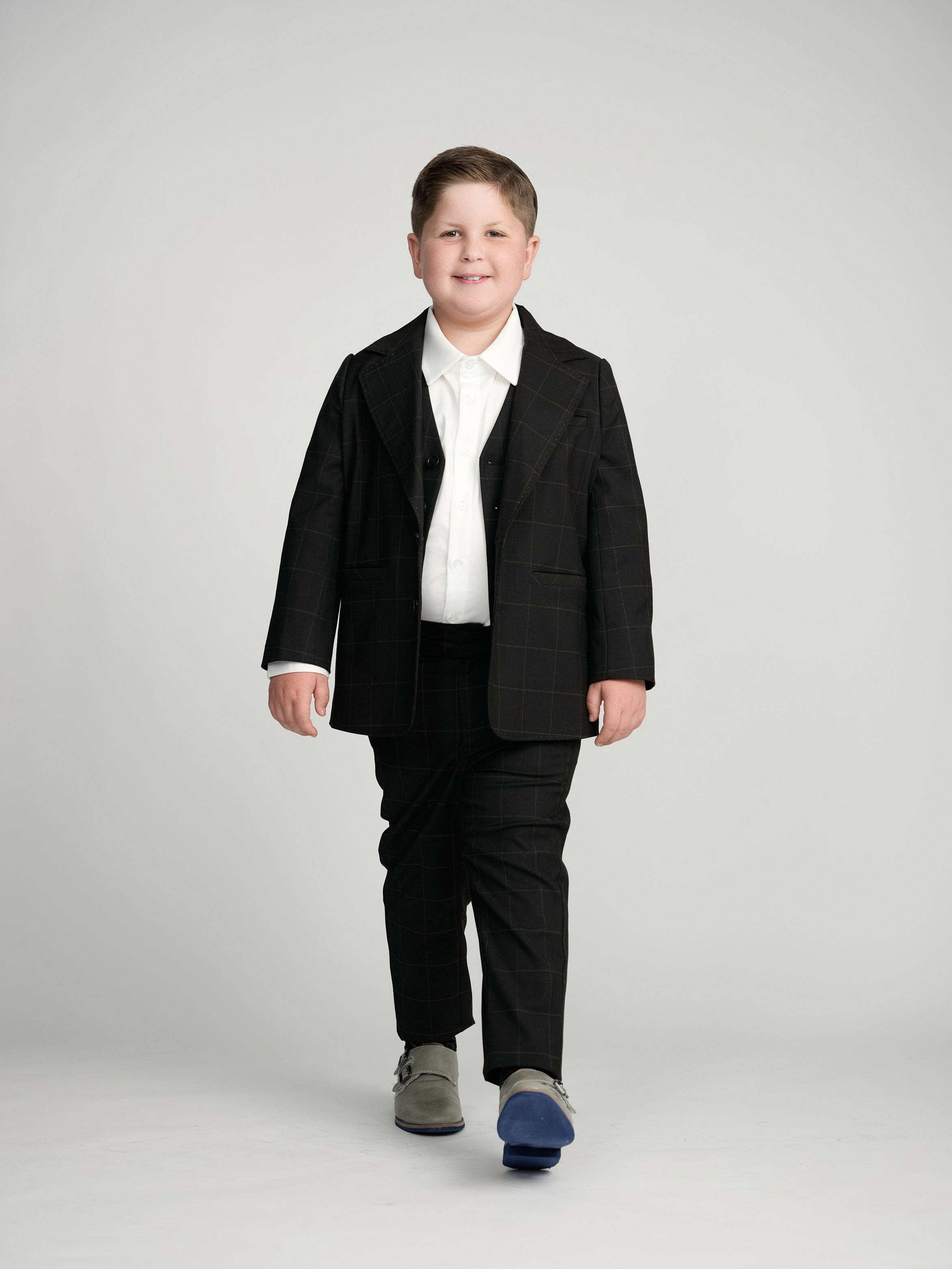 Black Windowpane Dress Blazer