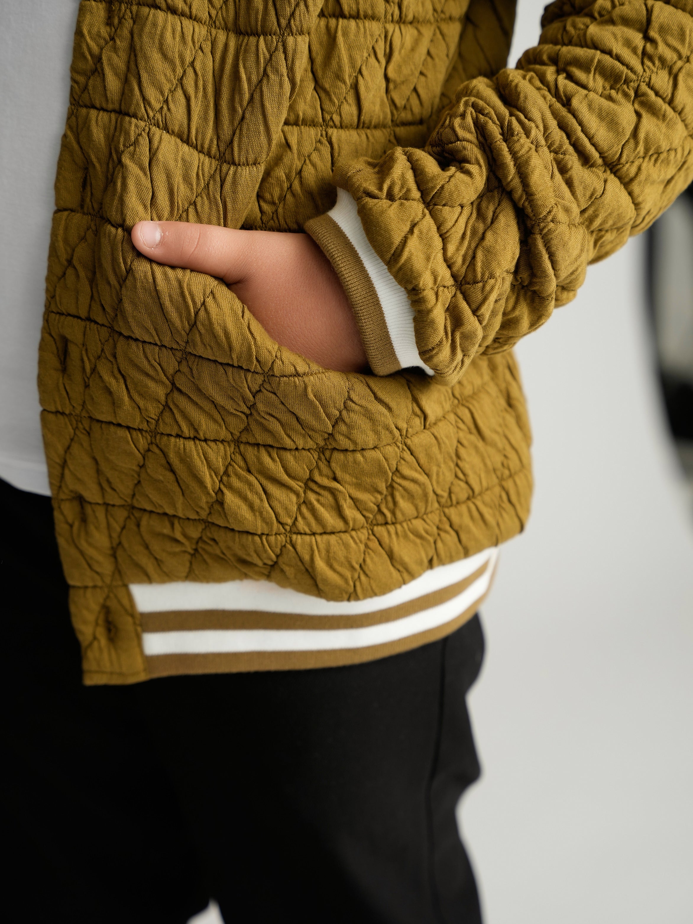 Golden Brown Varsity Bomber