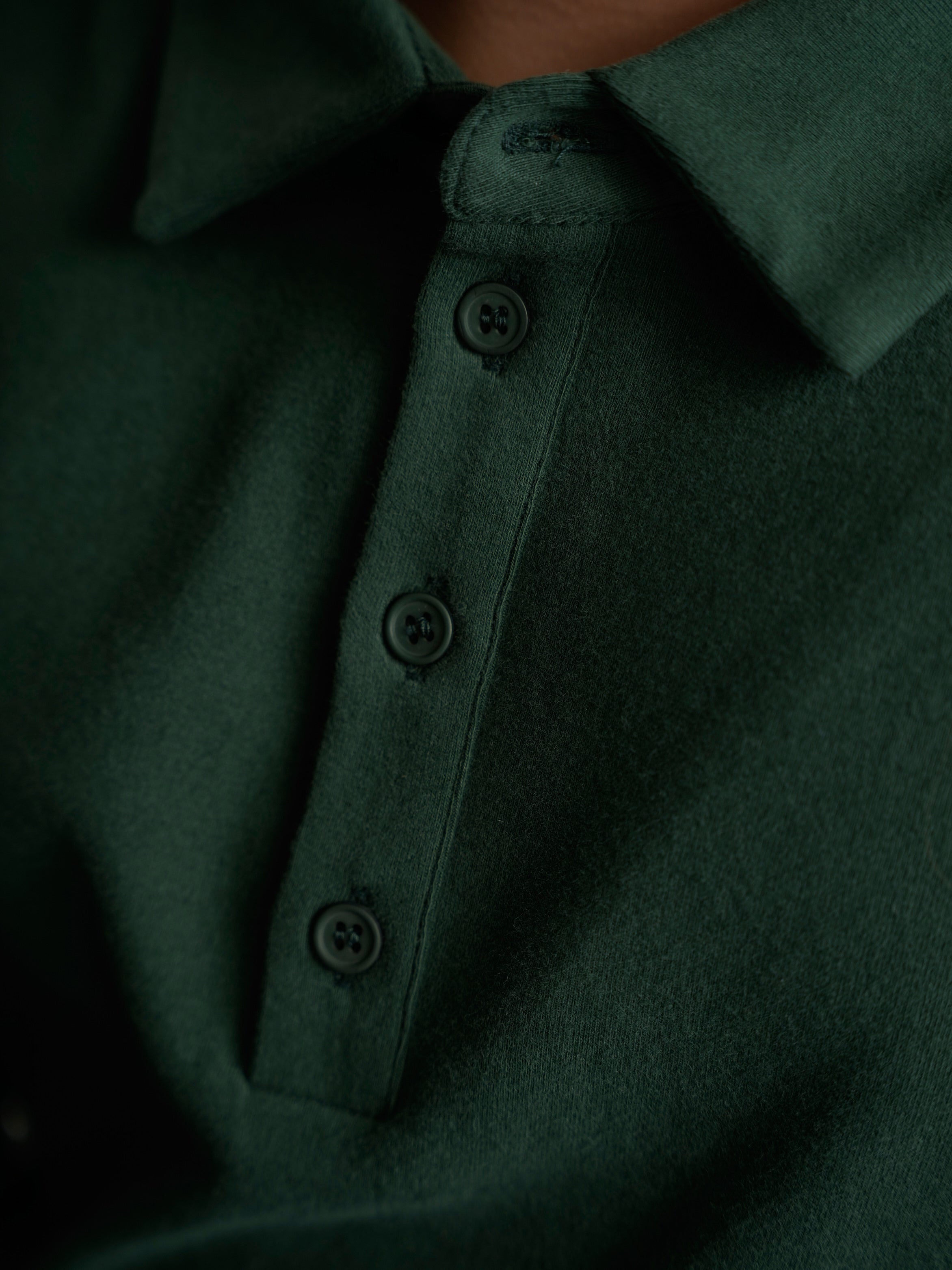 Forest Cuffed Polo (Long Sleeve)